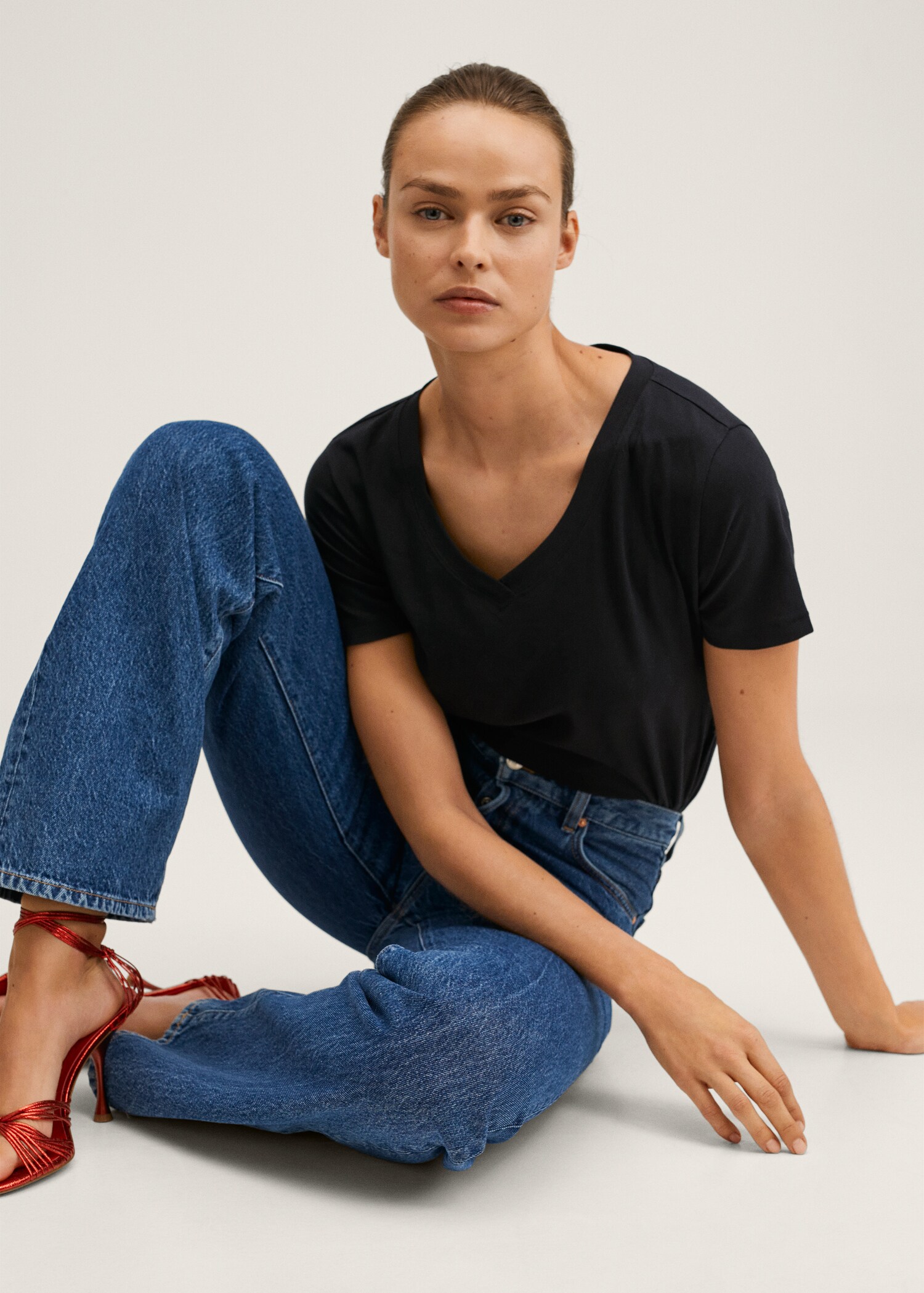 Essential cotton-blend T-shirt - Details of the article 2