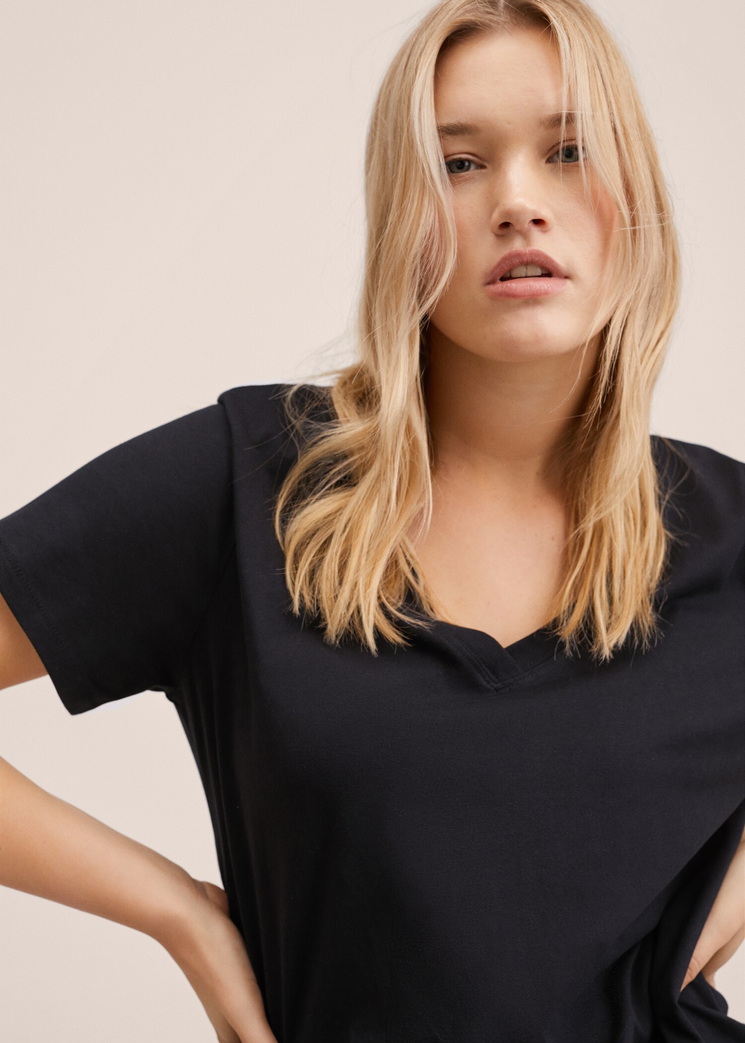 Essential cotton-blend T-shirt - Details of the article 4