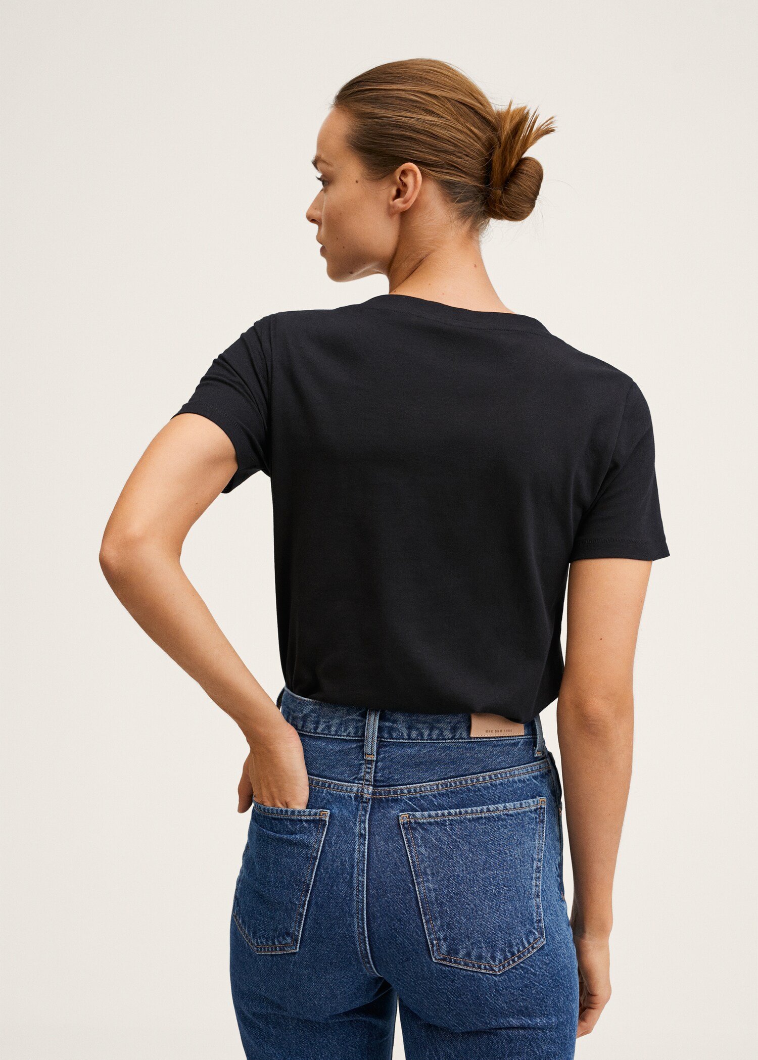 Essential cotton-blend T-shirt - Reverse of the article