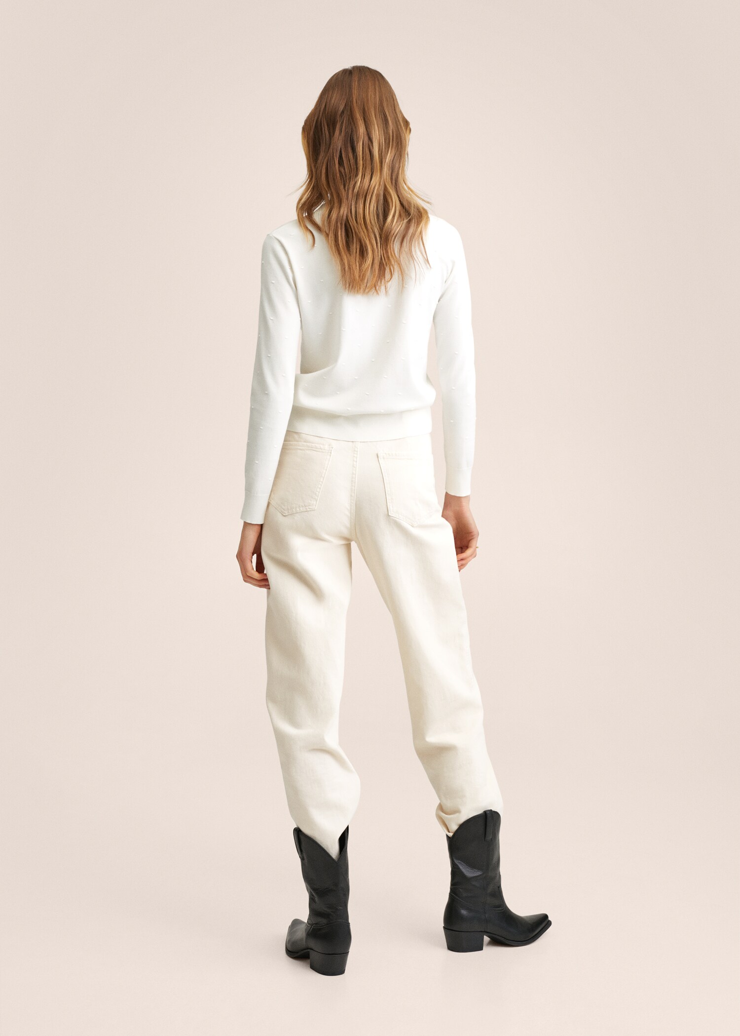 Knit embroidered sweater - Reverse of the article
