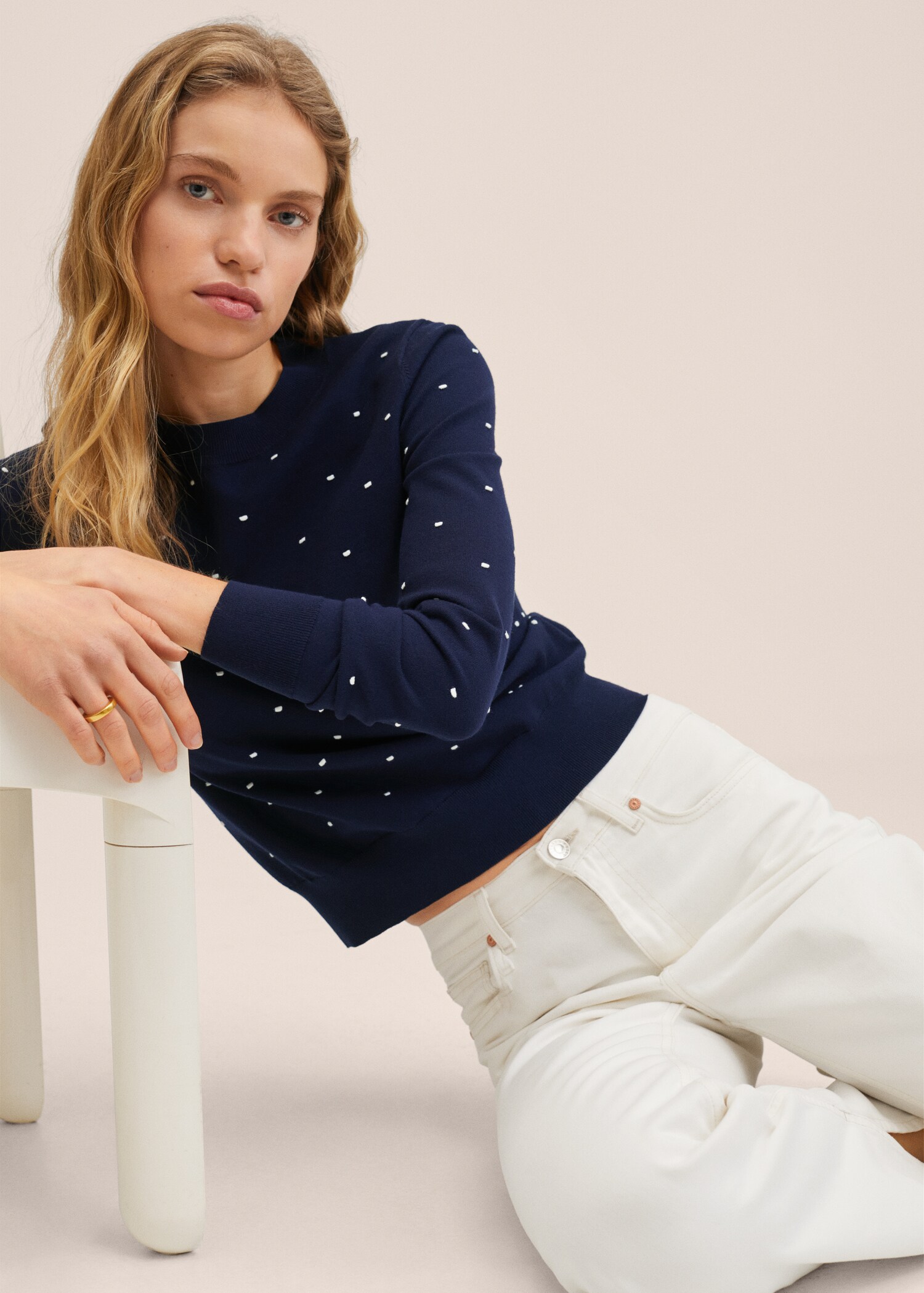 Knit embroidered sweater - Details of the article 2