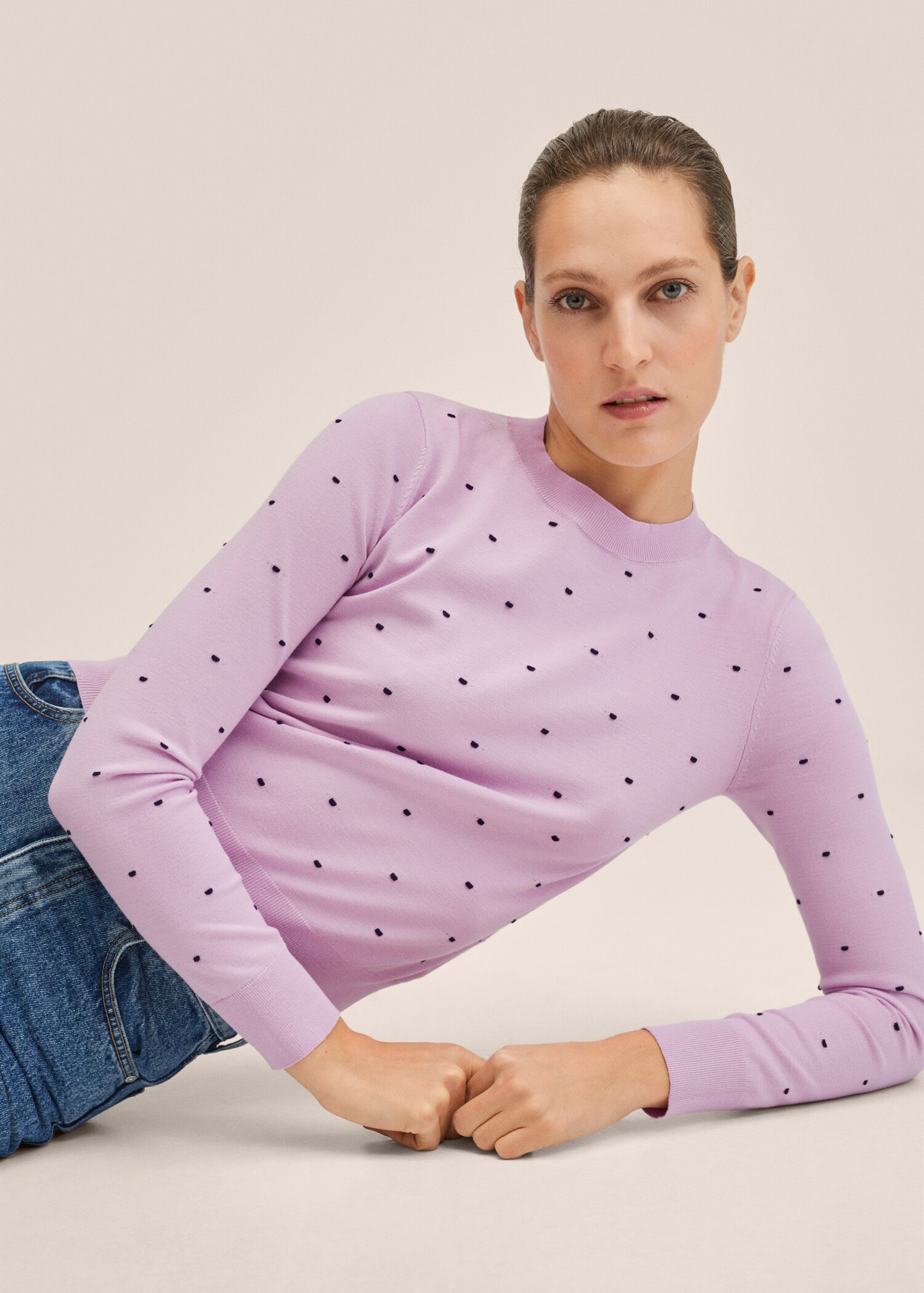 Knit embroidered sweater - Details of the article 1