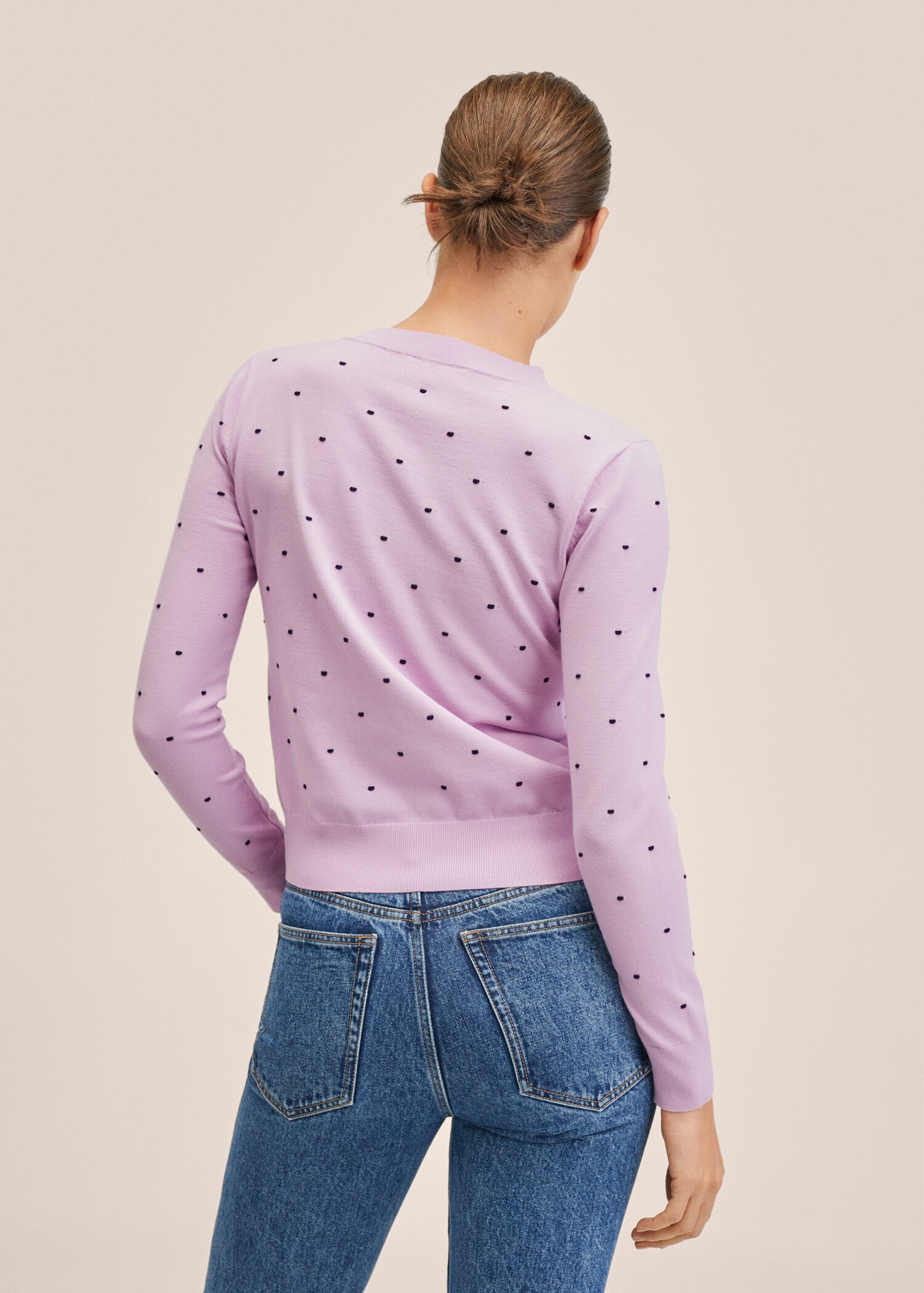 Knit embroidered sweater - Reverse of the article