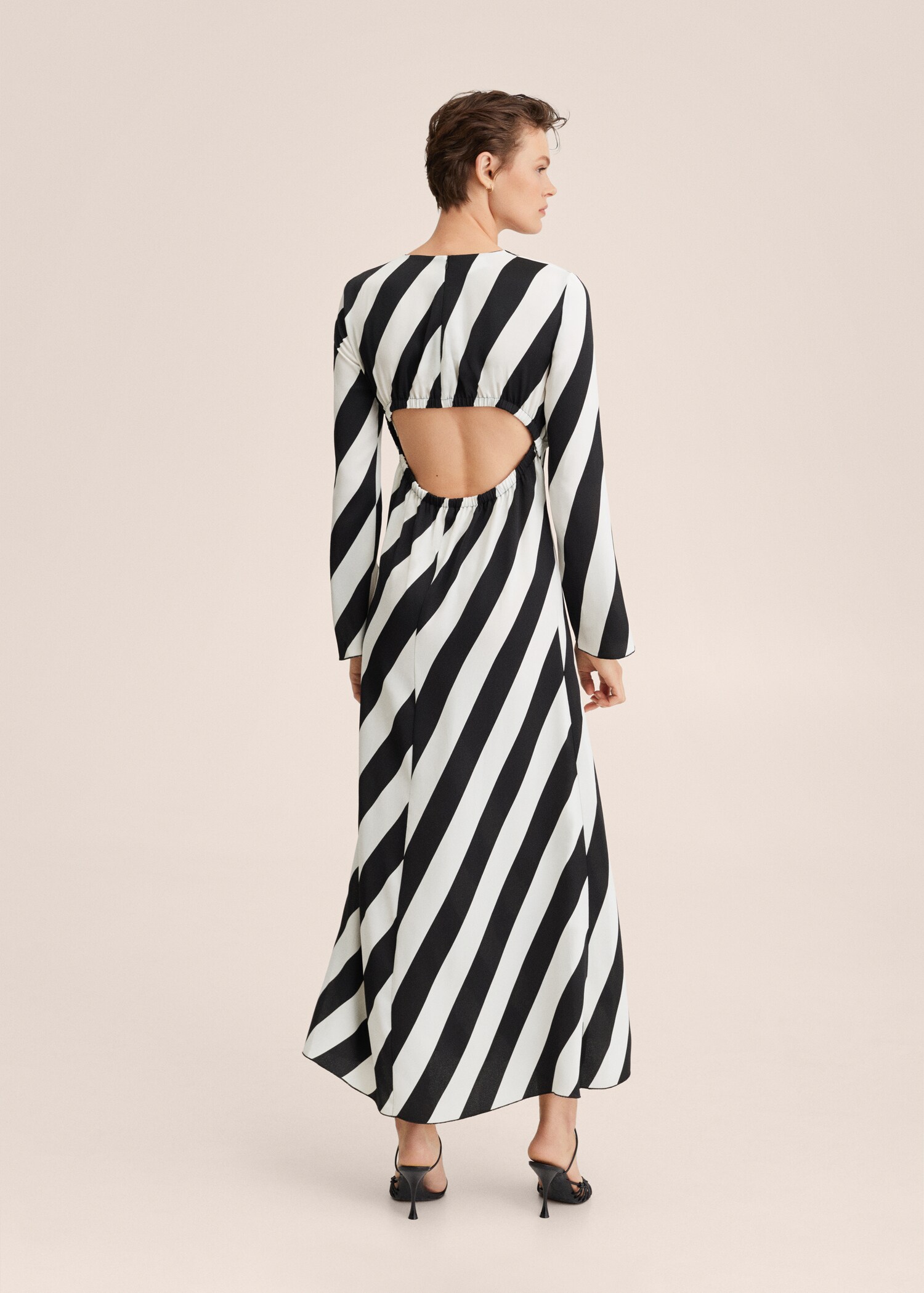 Vestido rayas abertura espalda - Reverso del artículo