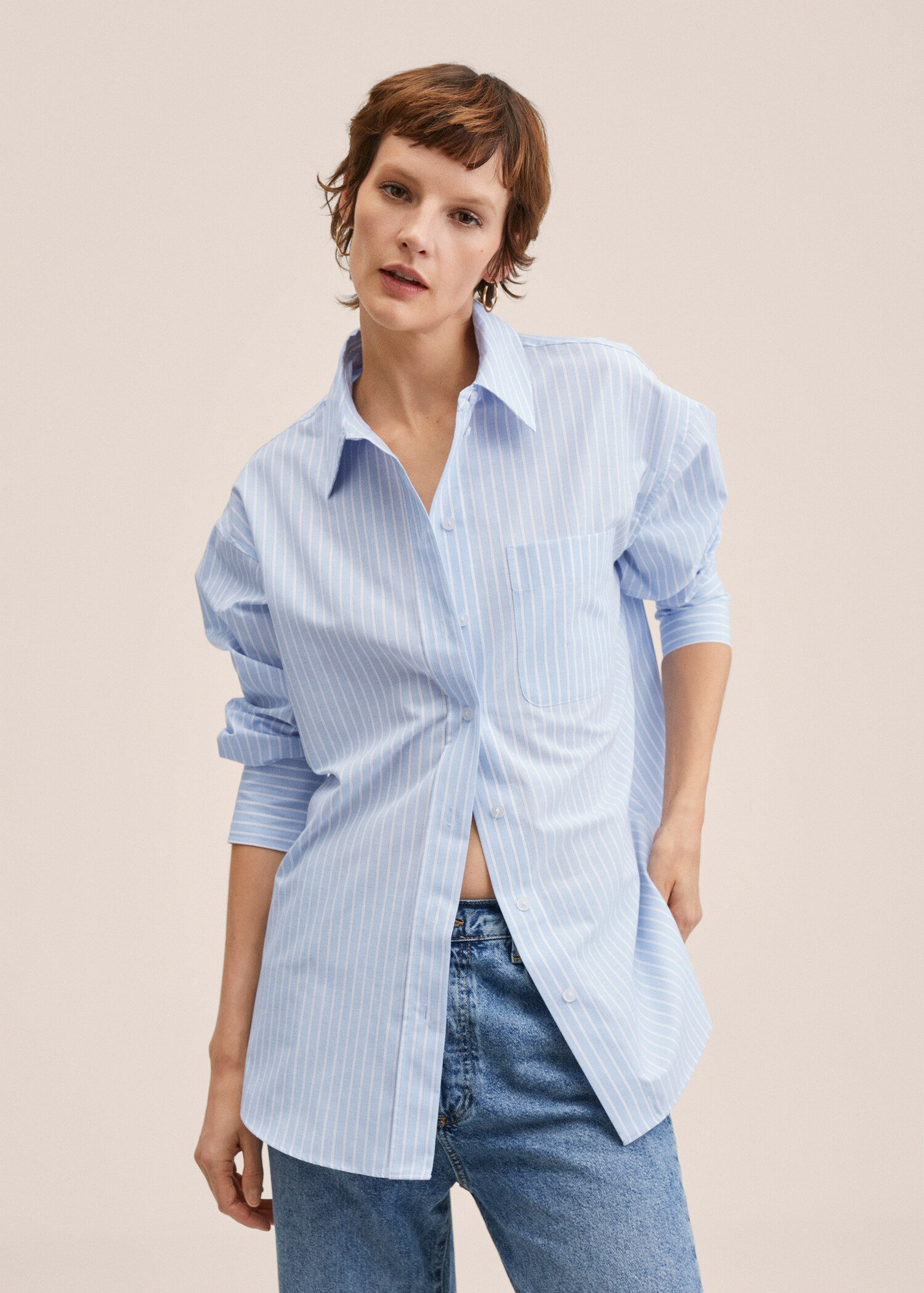 Oversize cotton shirt - Medium plane