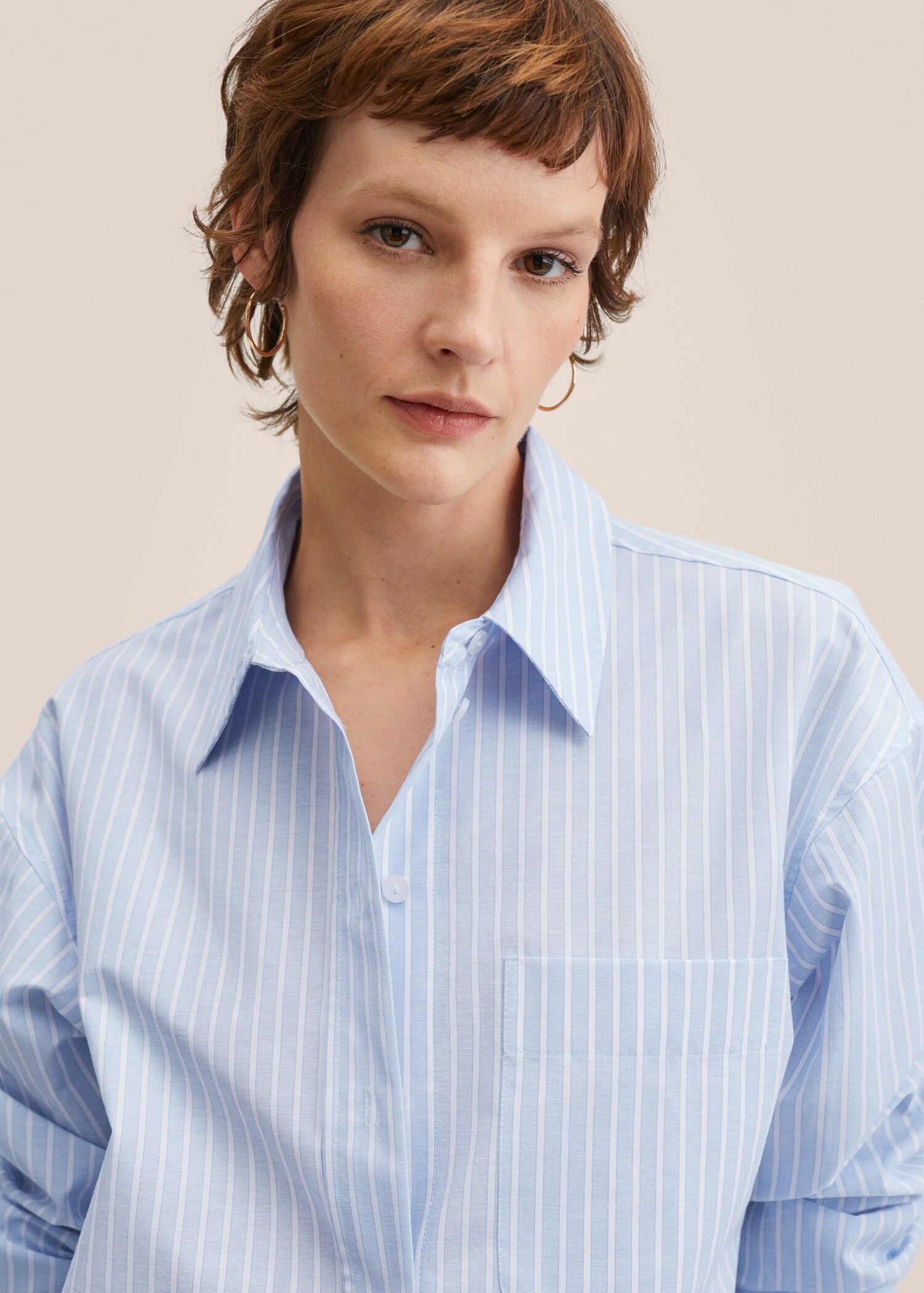 Oversize cotton shirt - Details of the article 2