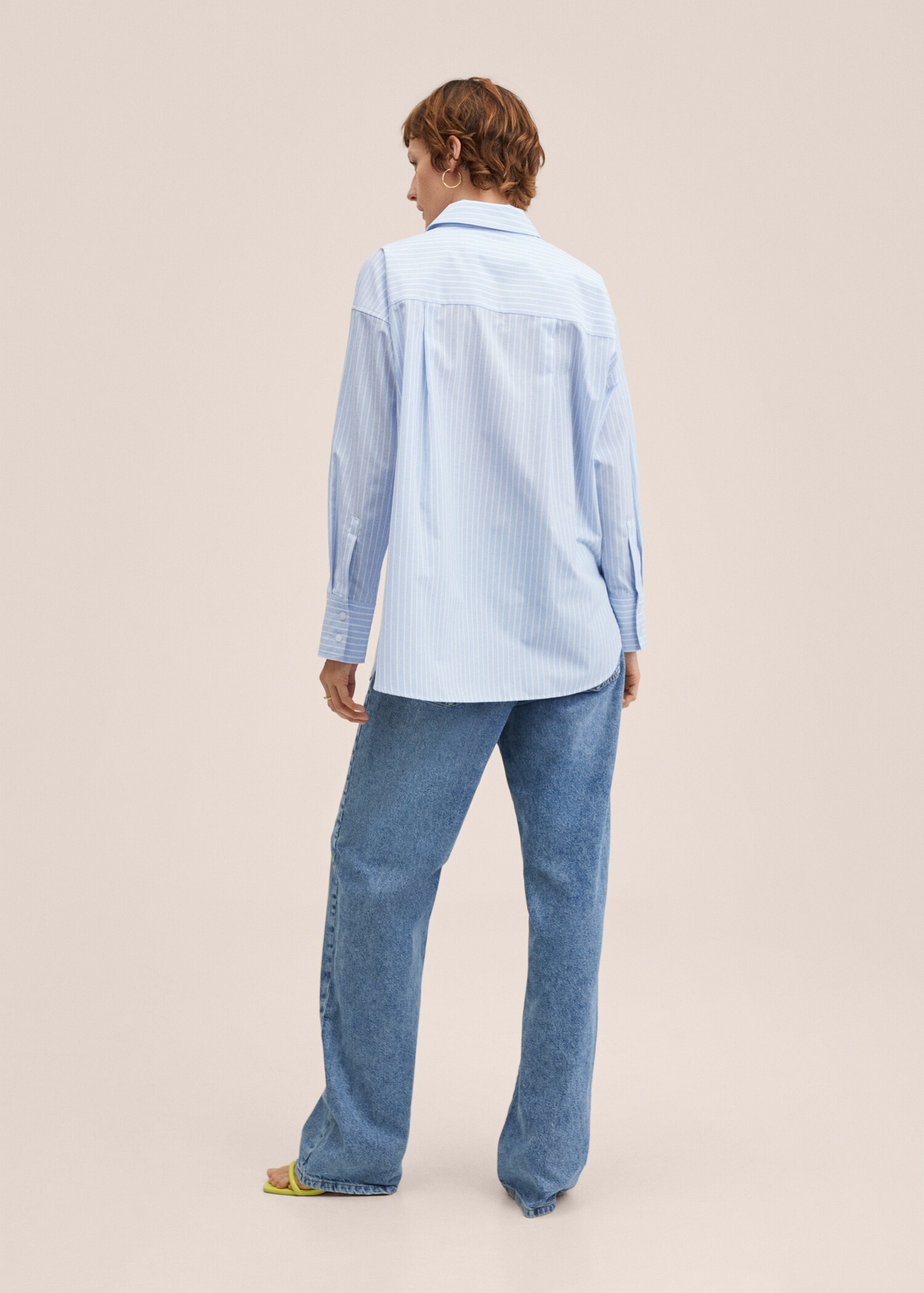 Oversize cotton shirt - Reverse of the article