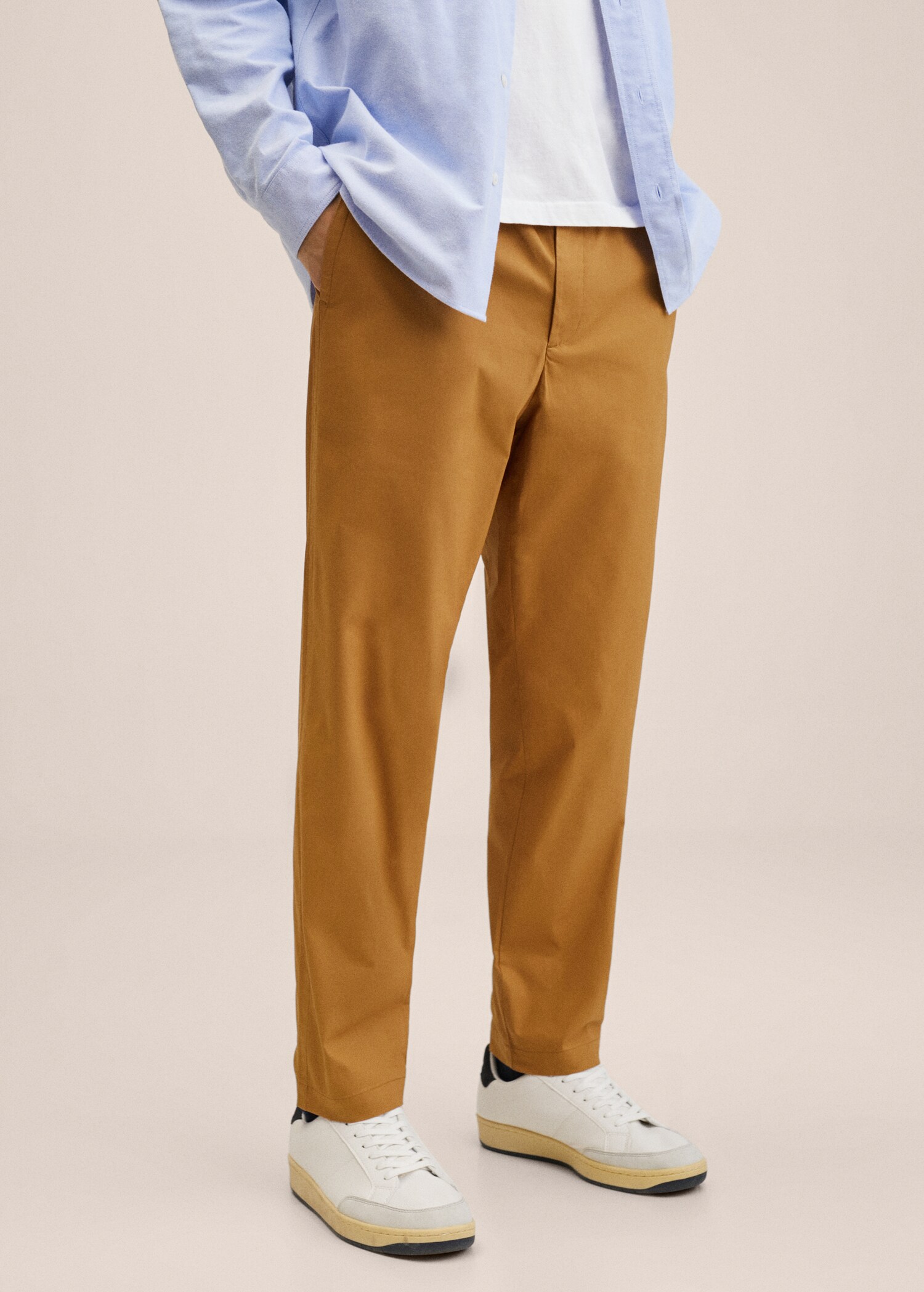 Pantalón algodón cintura elástica - Plano medio