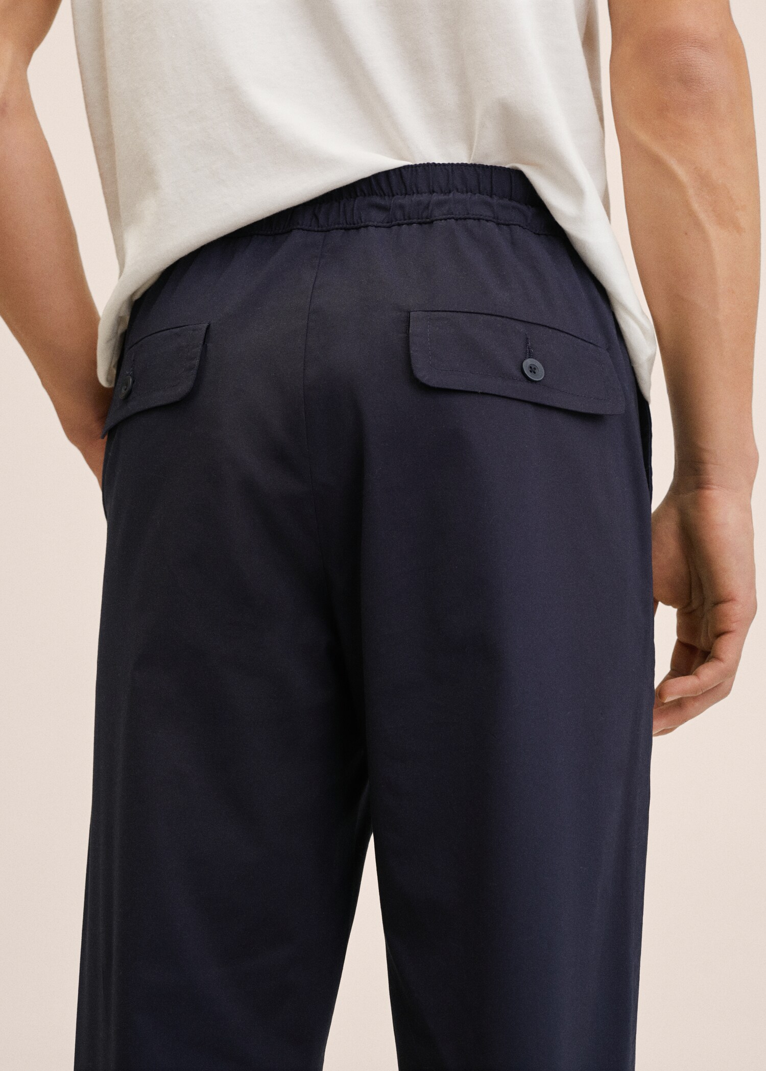 Pantalón algodón cintura elástica - Detalle del artículo 2