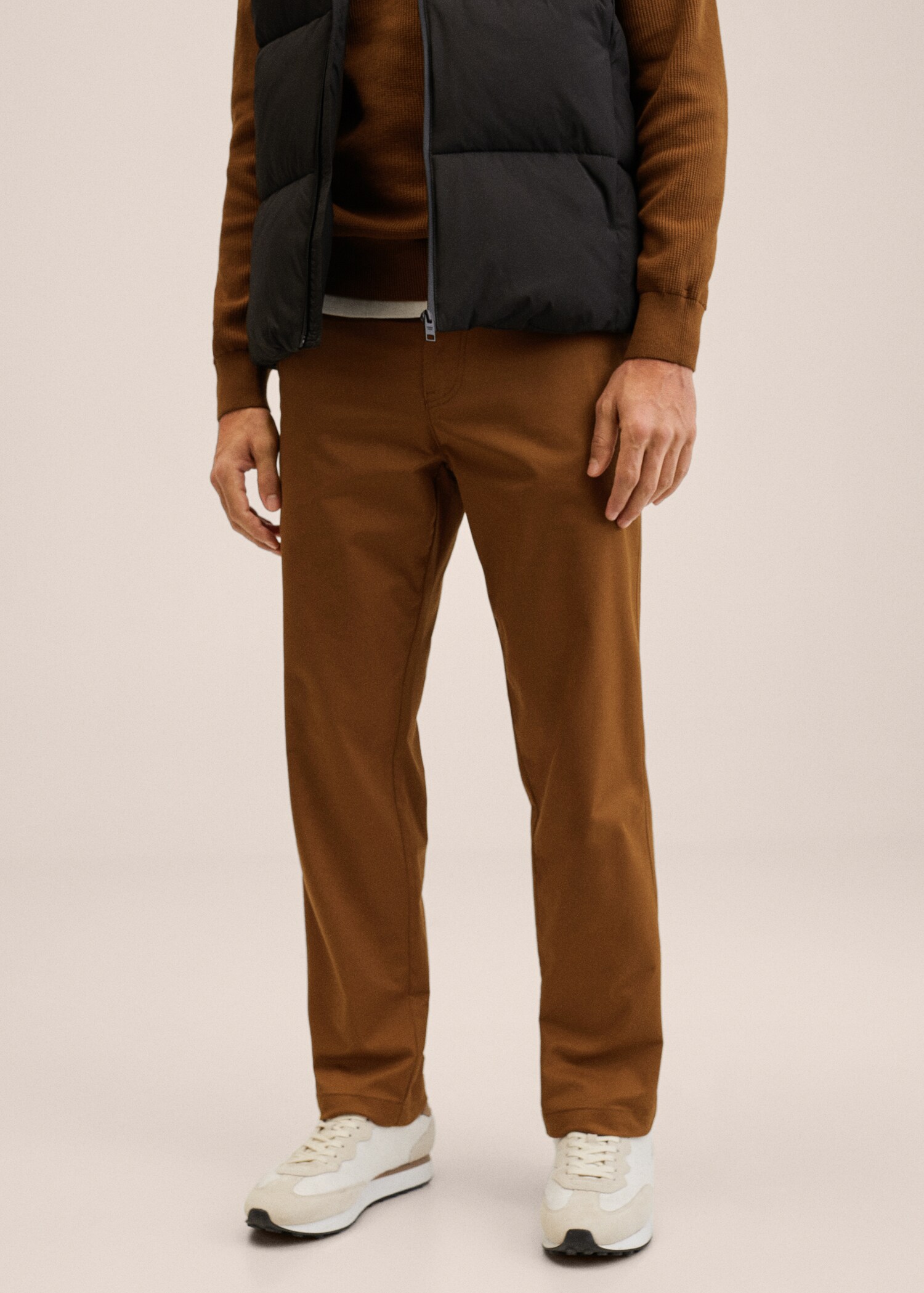 Pantaloni chino cotone  - Piano medio