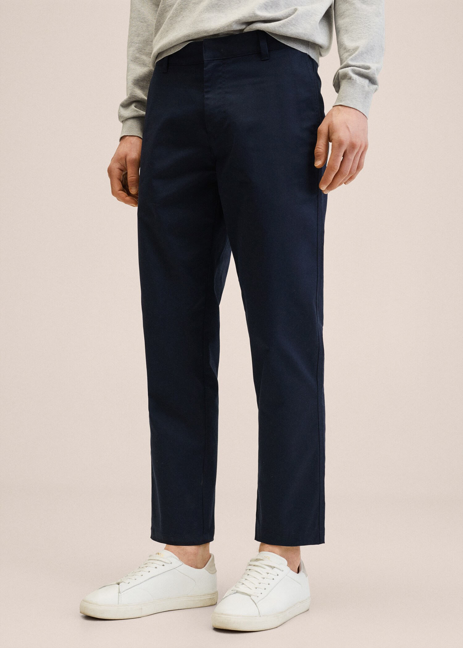 Cotton chinos - Medium plane