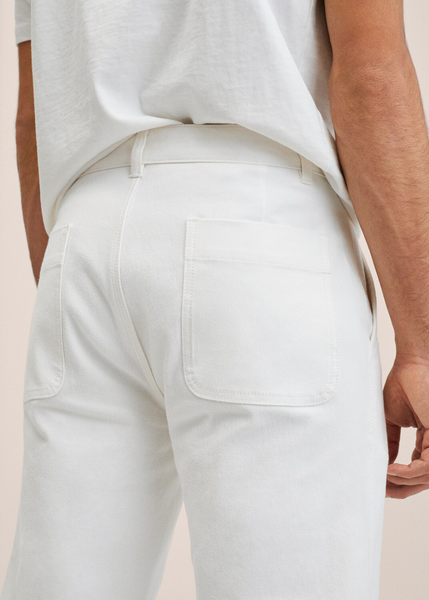 Slim-fit pleated jeans  - Details of the article 3