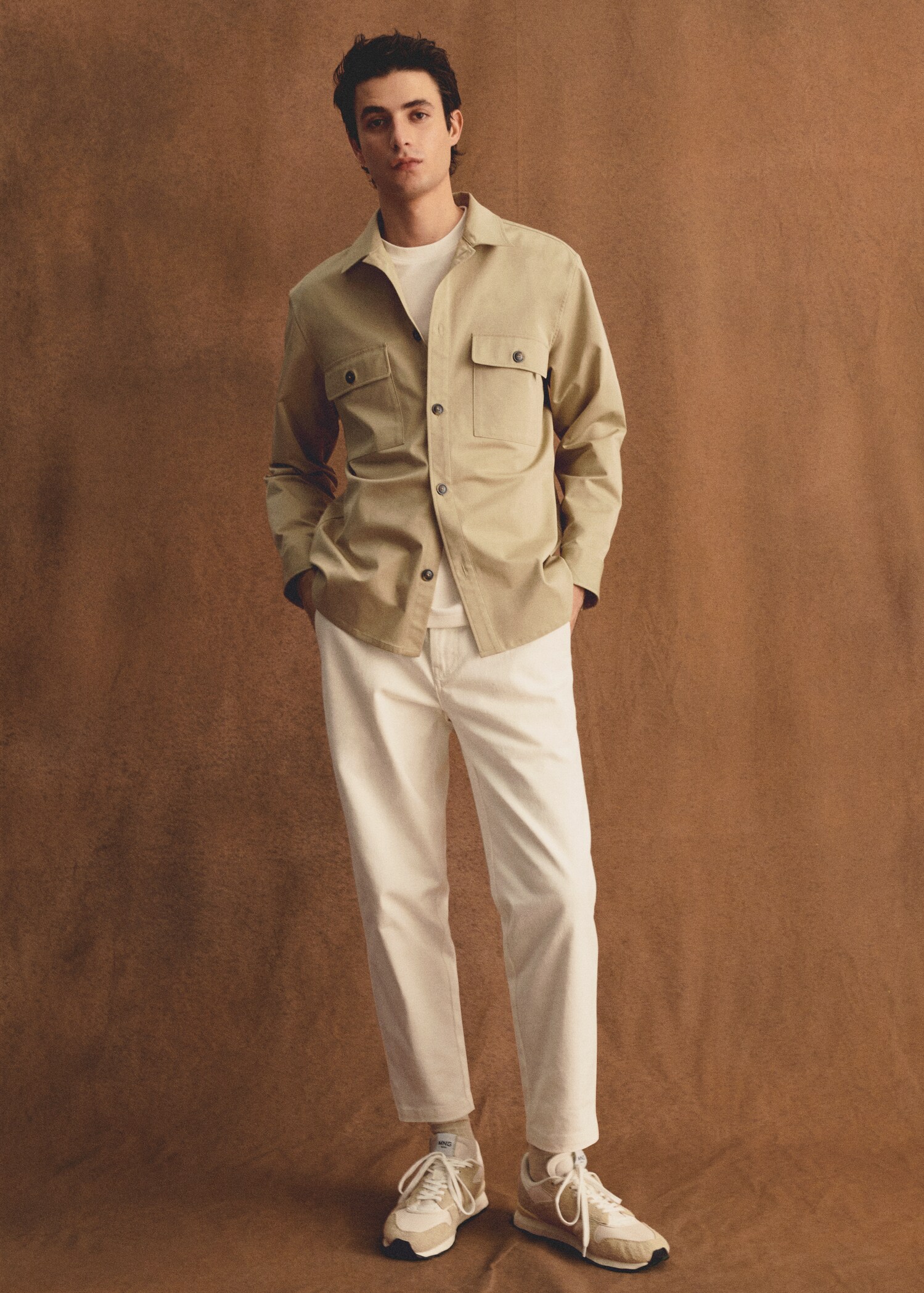 Slim-fit pleated jeans  - Details of the article 5