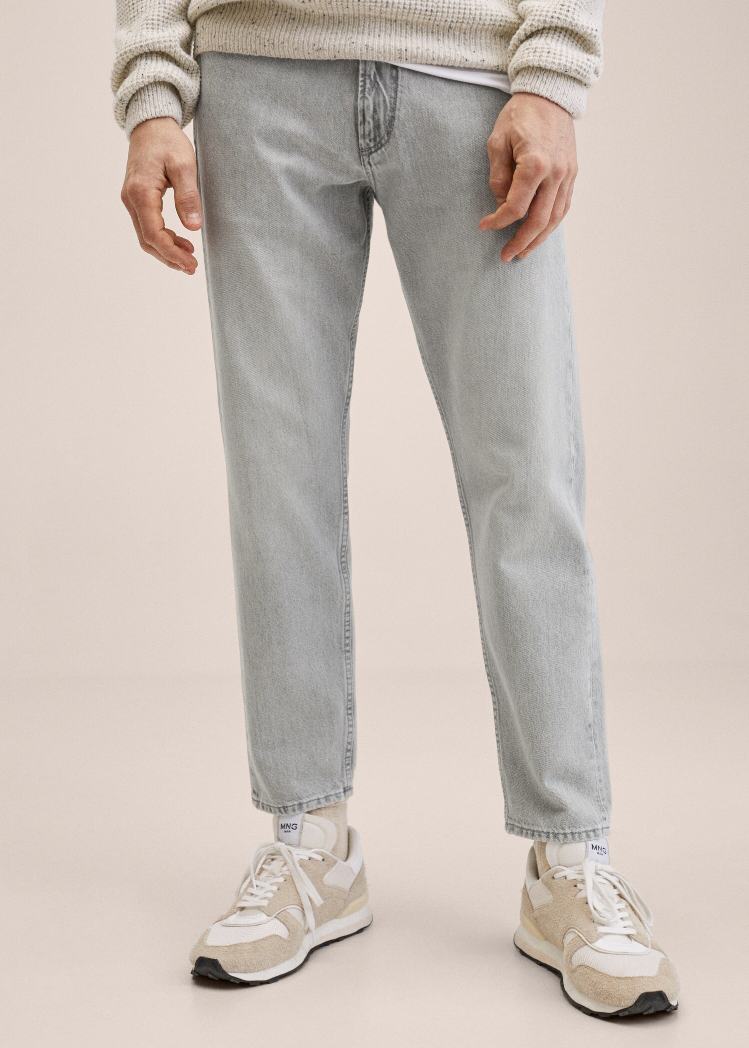 Ben tapered cropped jeans - Medium plane