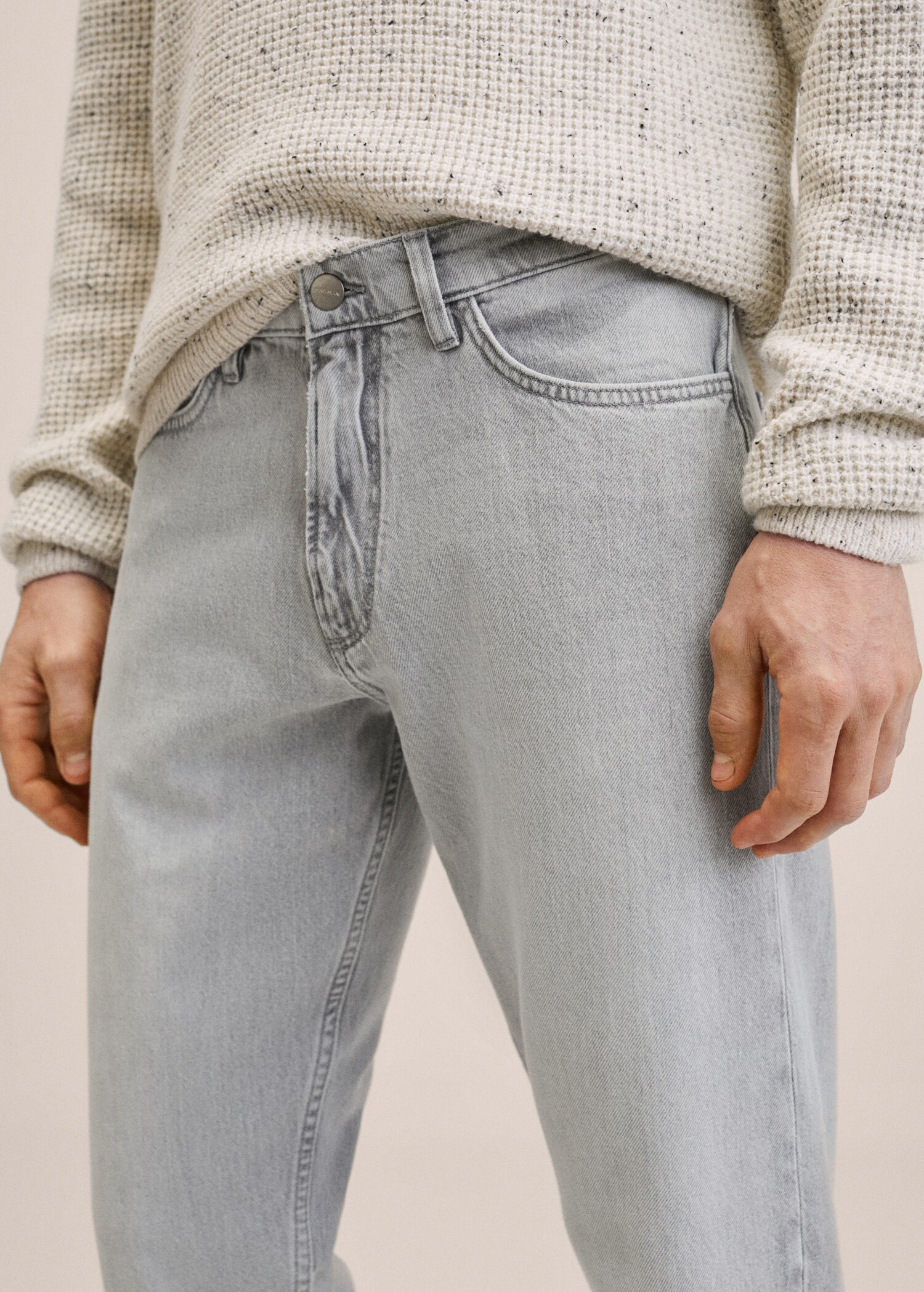 Ben tapered cropped jeans - Details of the article 1