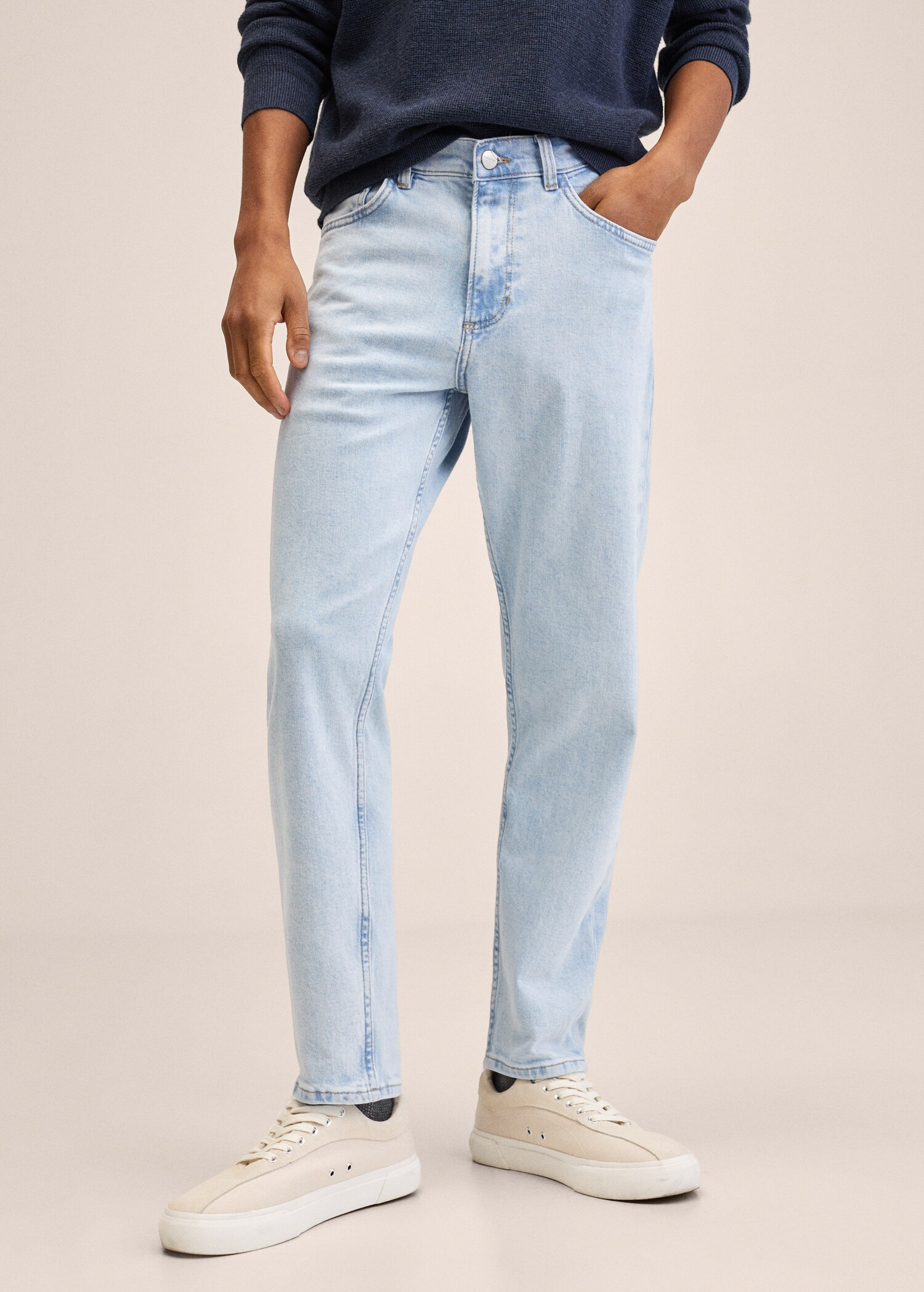 Ben tapered cropped jeans - Medium plane