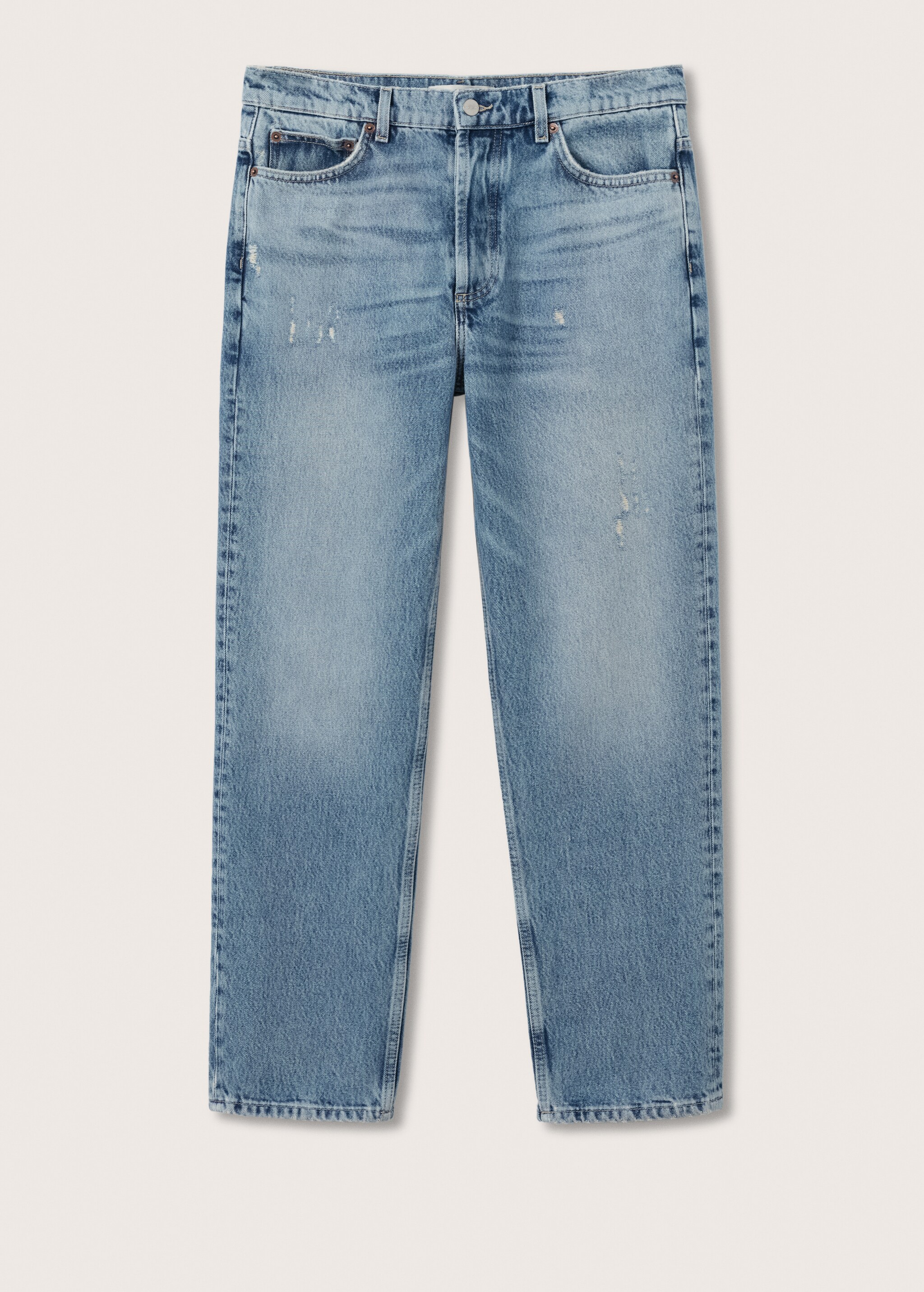 Straight Fit-Jeans mit Zierrissen - Artikel ohne Model