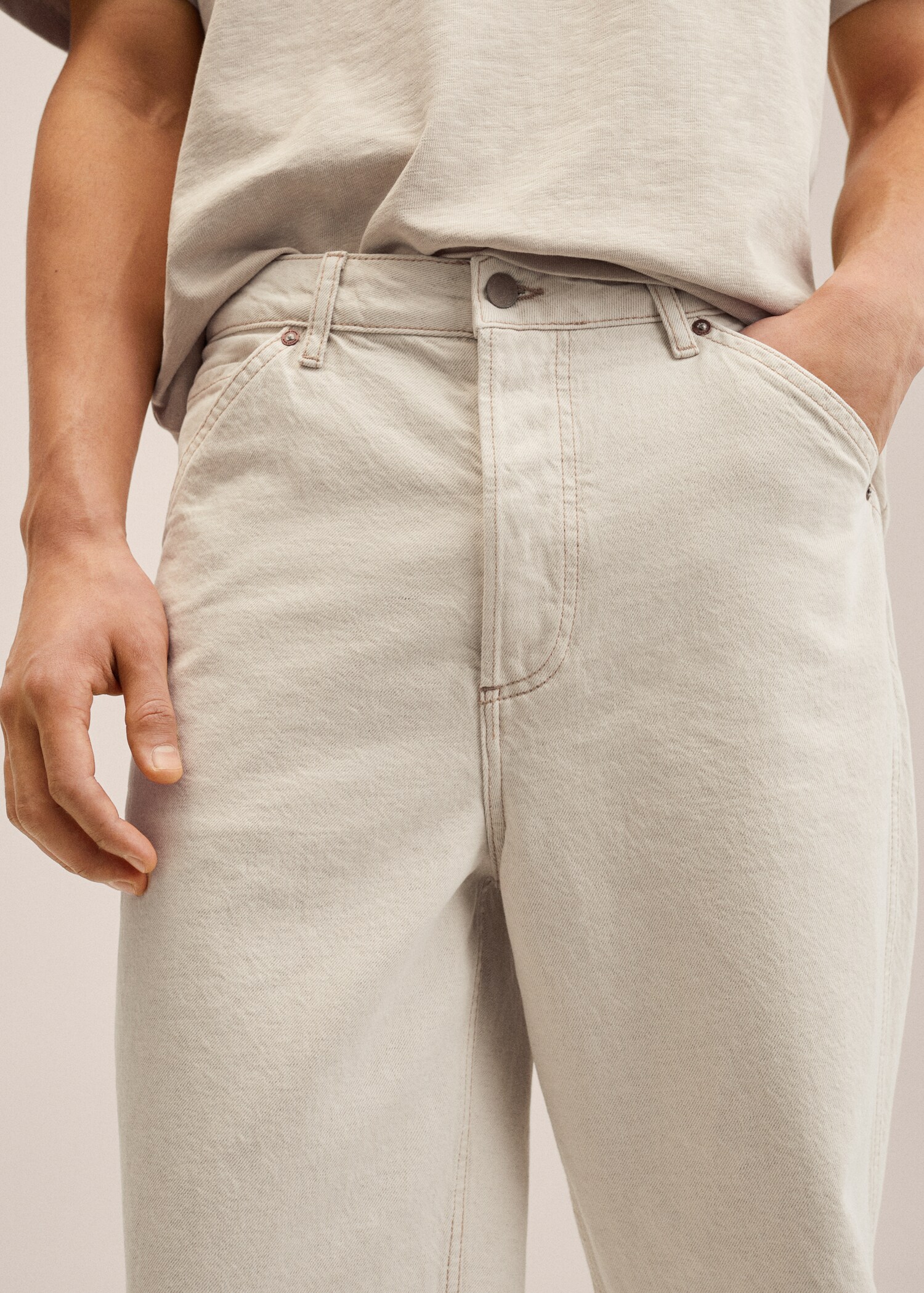 Jeans tapered loose cropped  - Detalle del artículo 1