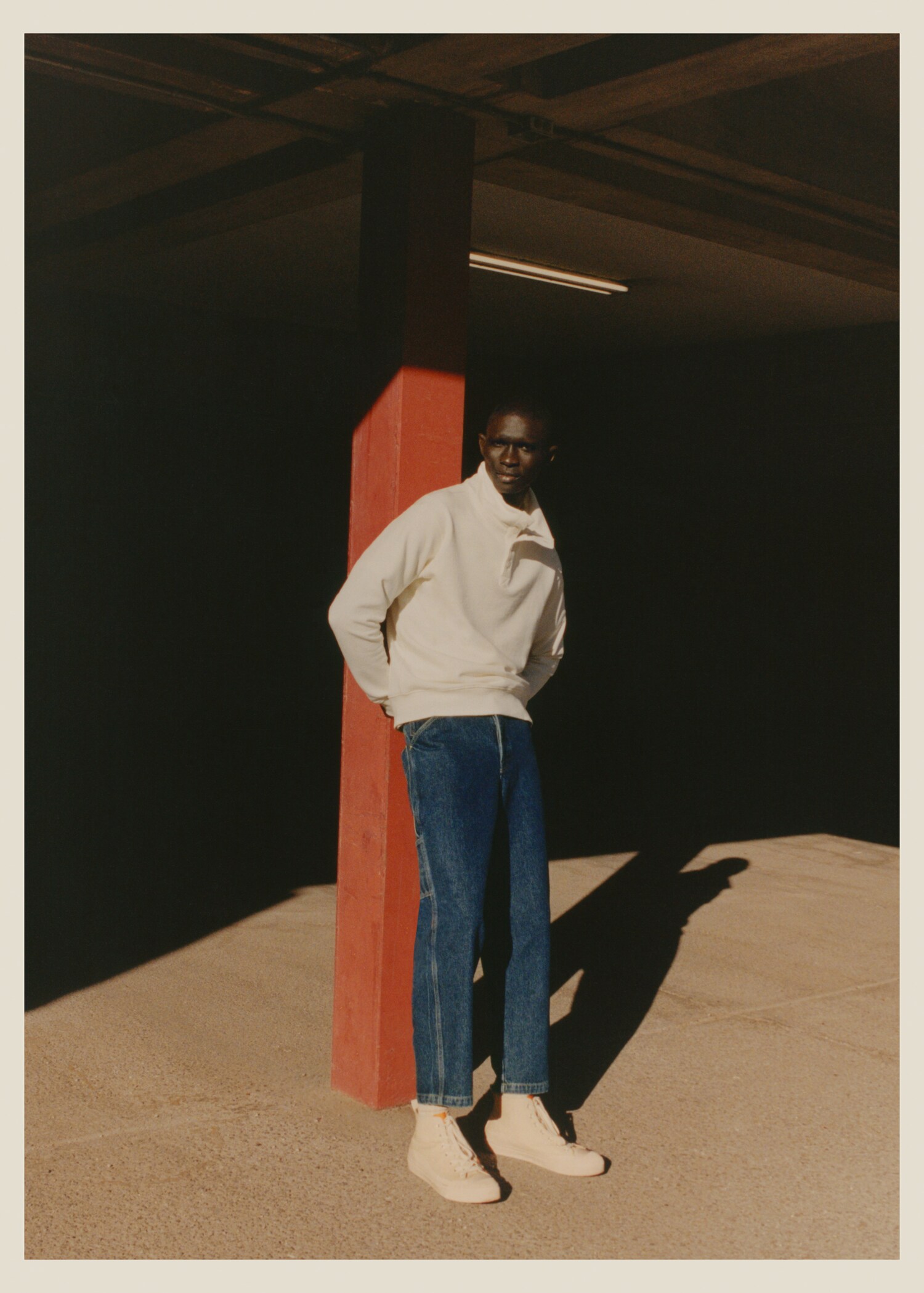 Loose-fit cropped carpenter jeans - Details of the article 5