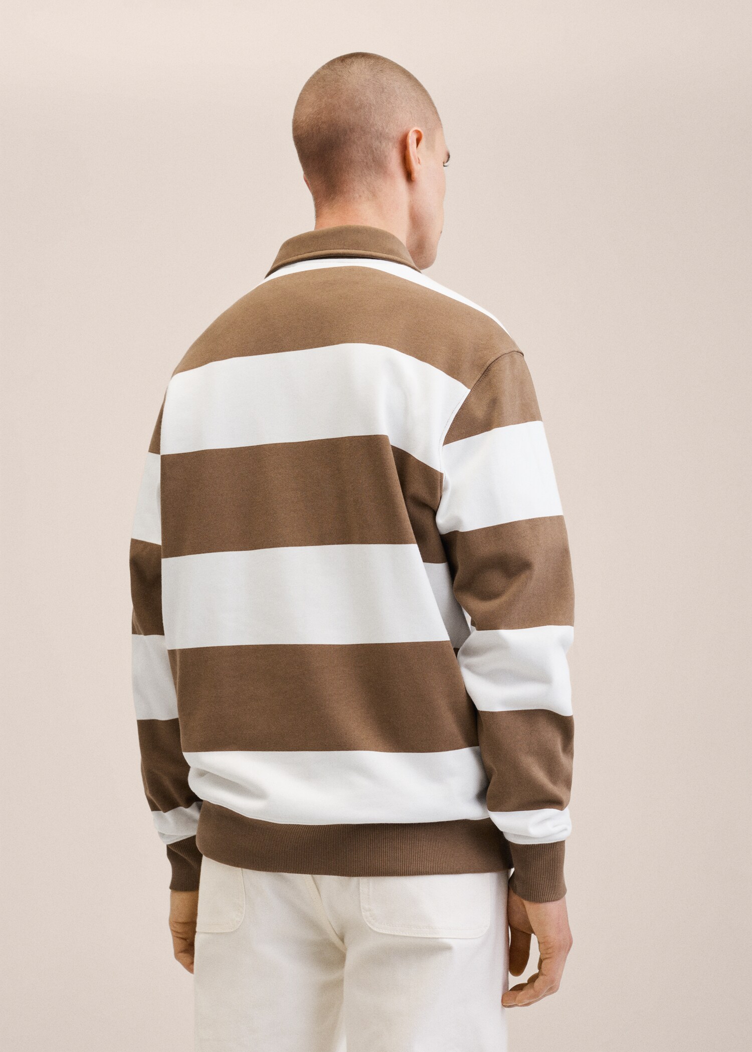 Sudadera polo rayas - Reverso del artículo