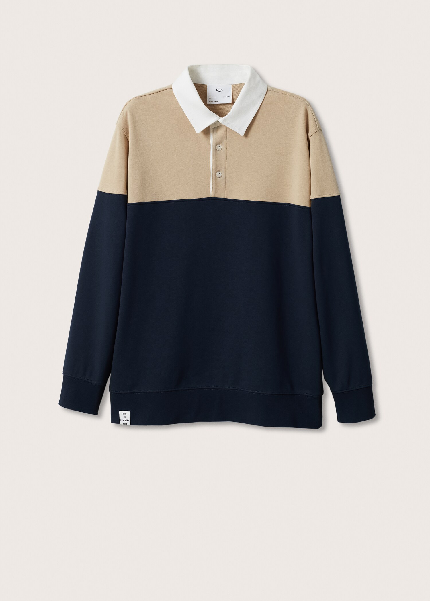 Polo algodón color block - Artículo sin modelo