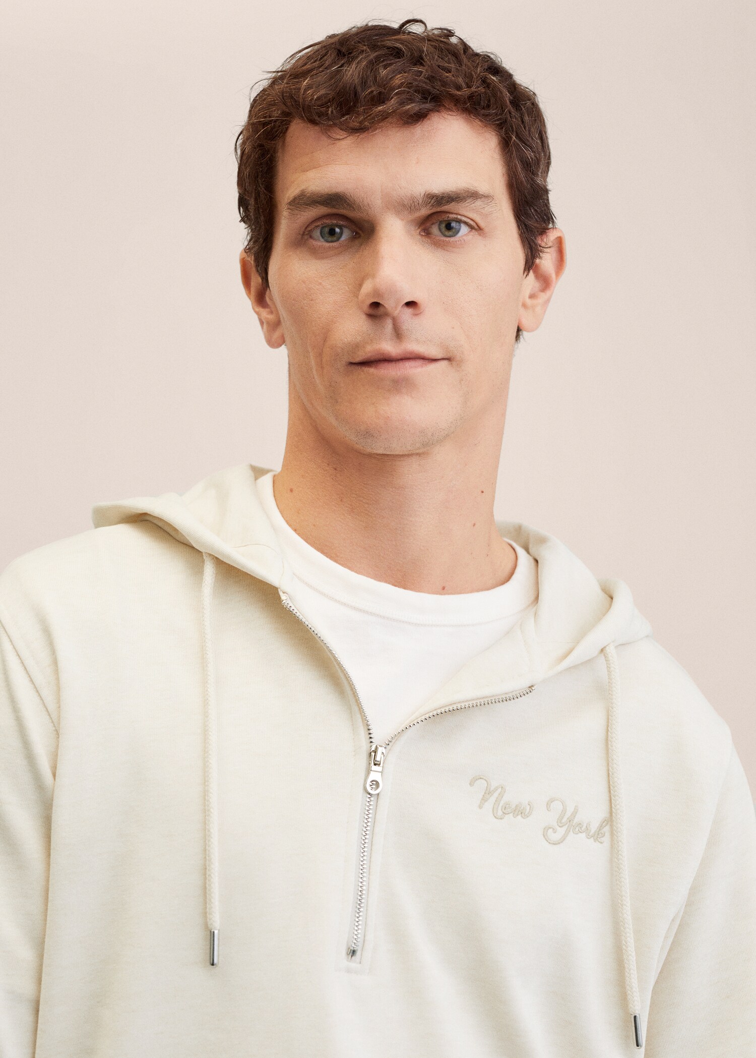 Sweatshirt mit Zip und Schriftzug - Detail des Artikels 1