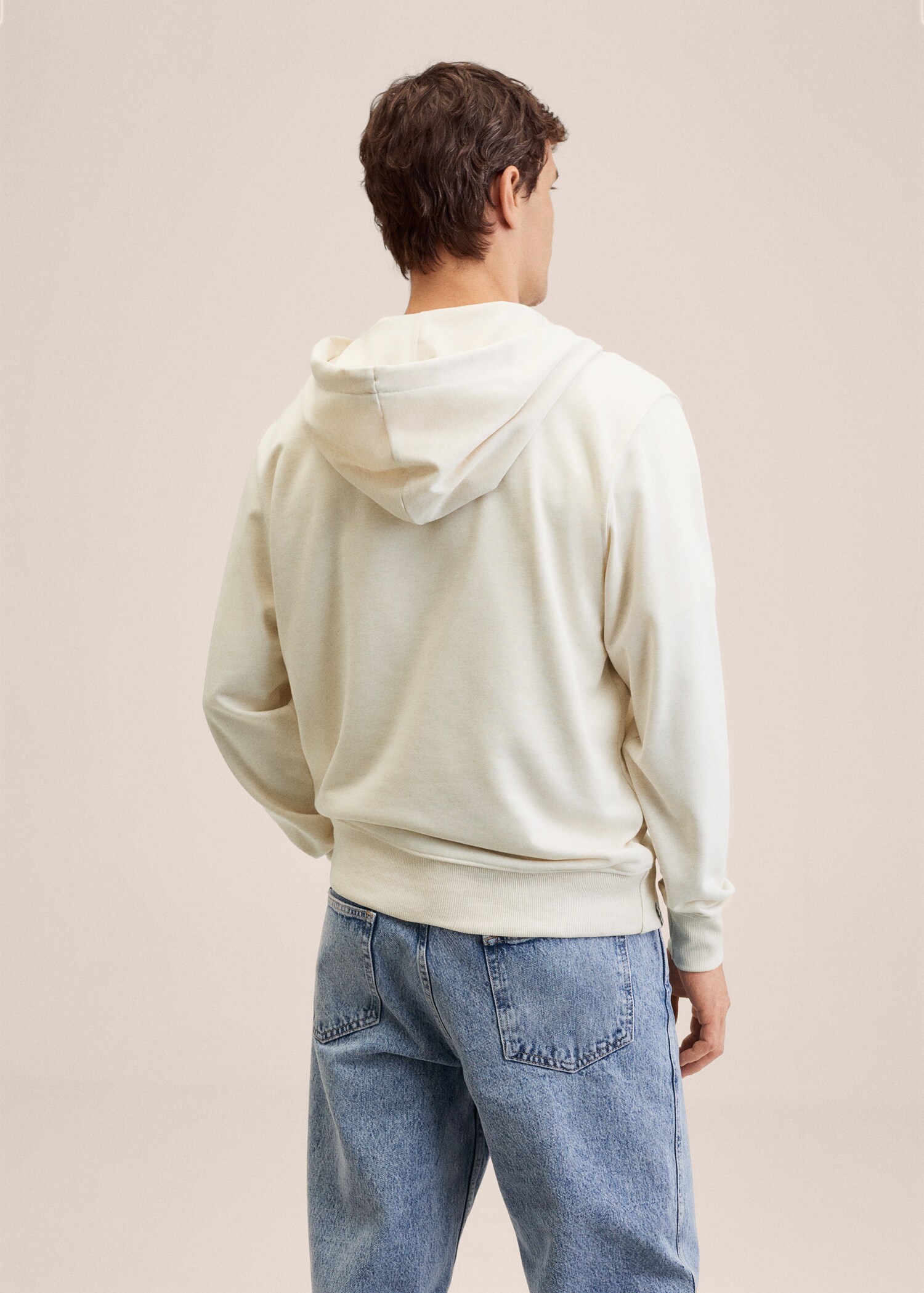 Sweatshirt mit Zip und Schriftzug - Rückseite des Artikels