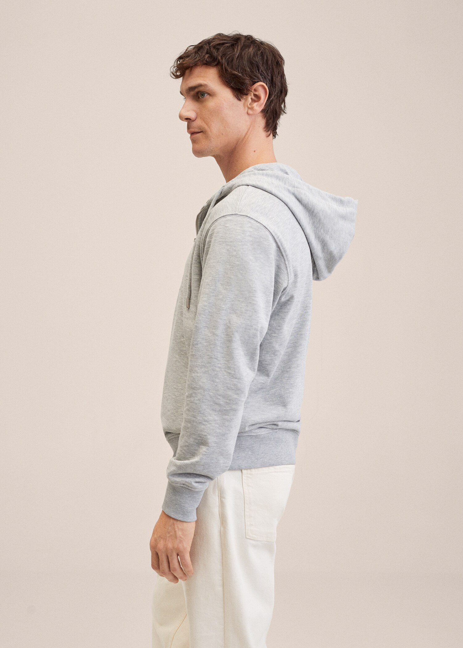 Message zip hood sweatshirt - Details of the article 2