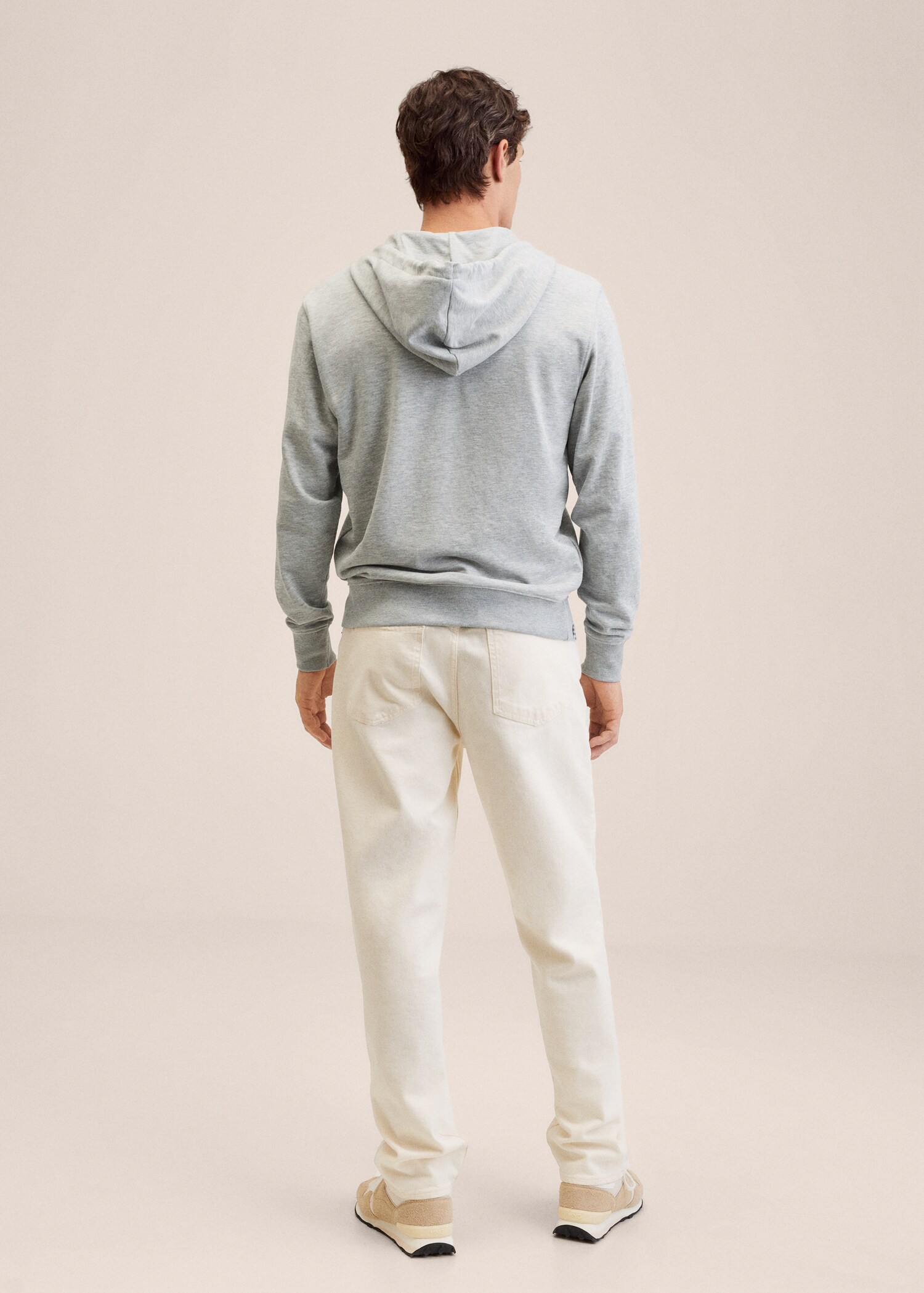 Message zip hood sweatshirt - Reverse of the article