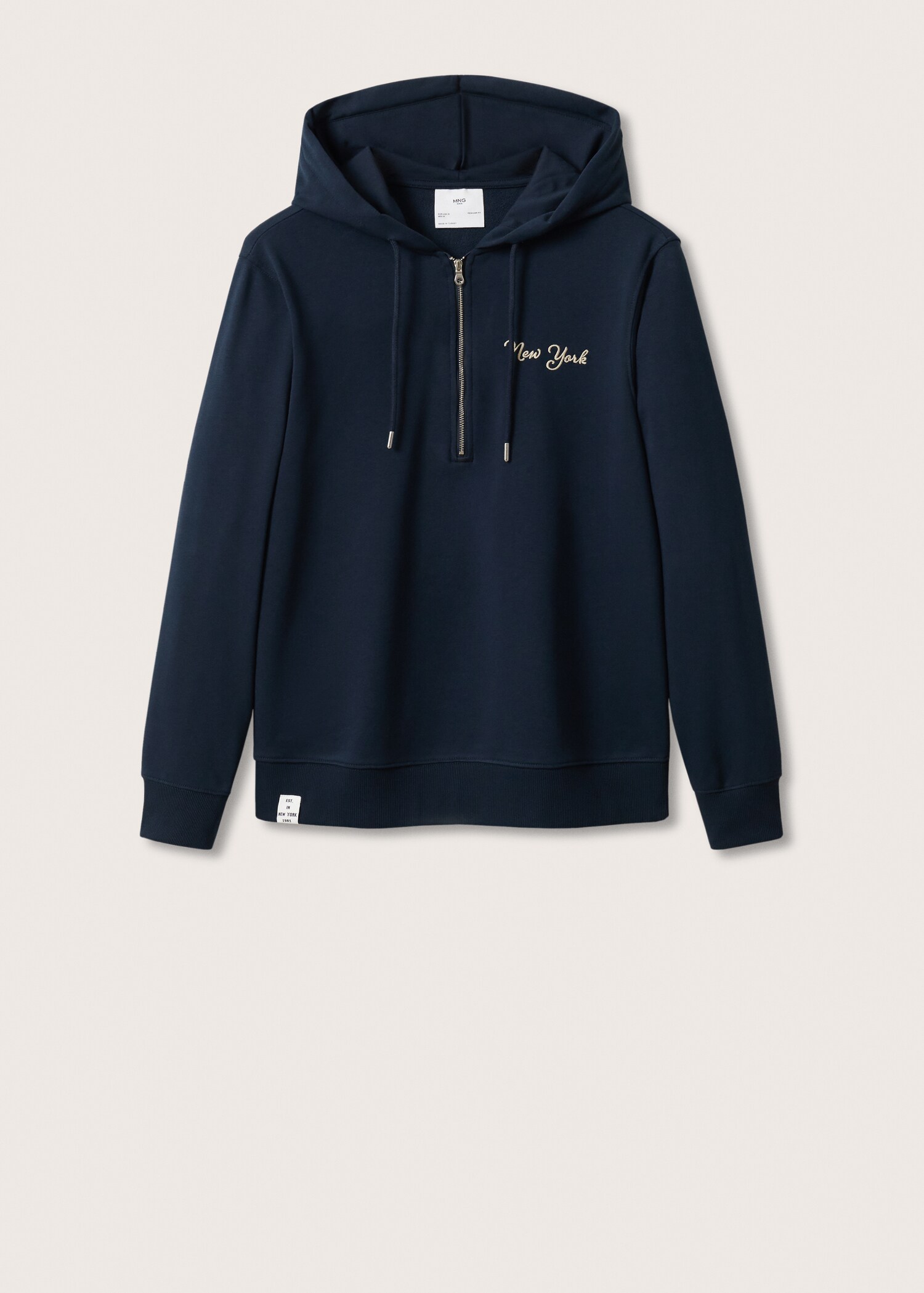 Sudadera bordada cremallera - Artículo sin modelo