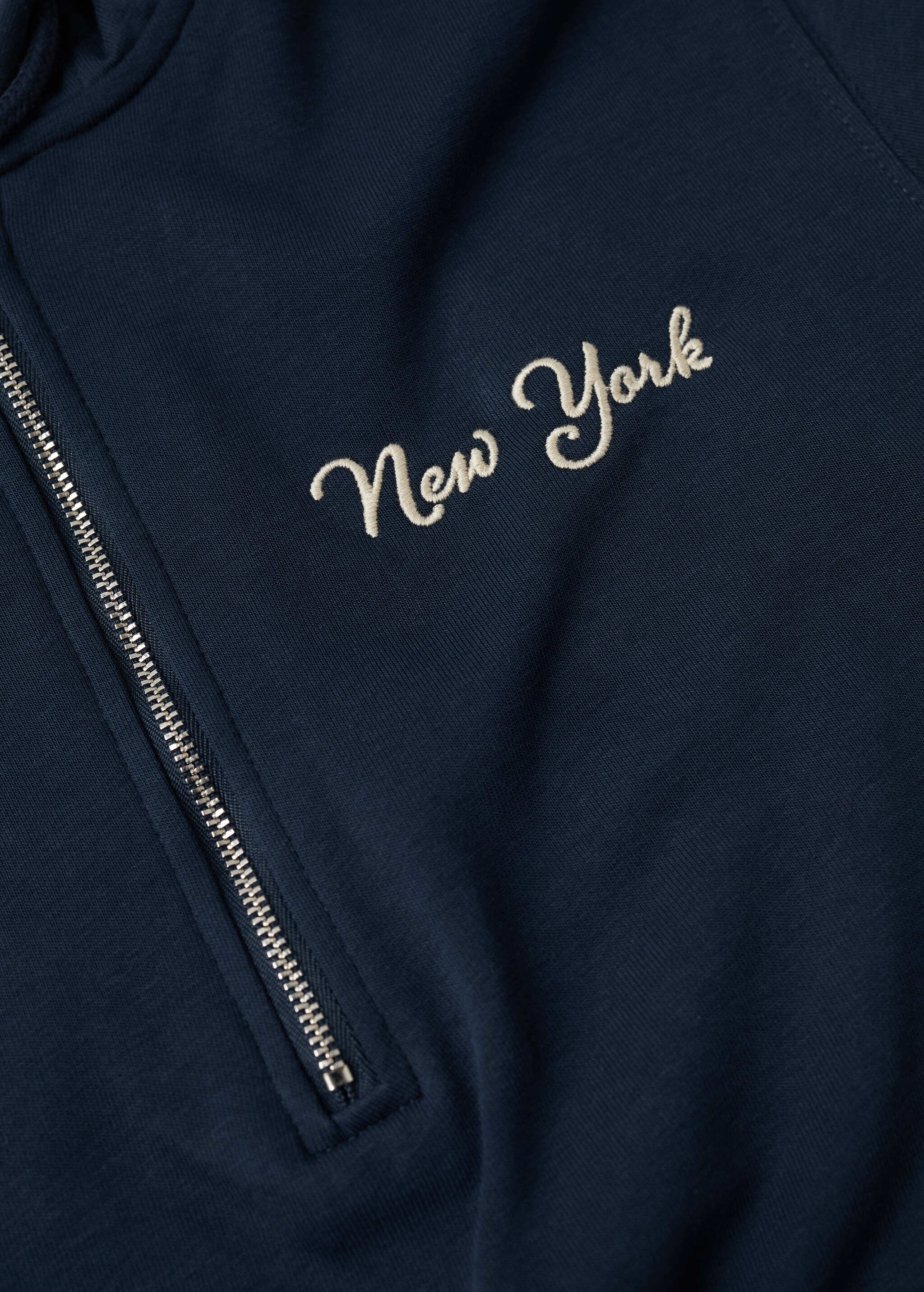 Zip embroidered sweatshirt - Details of the article 8