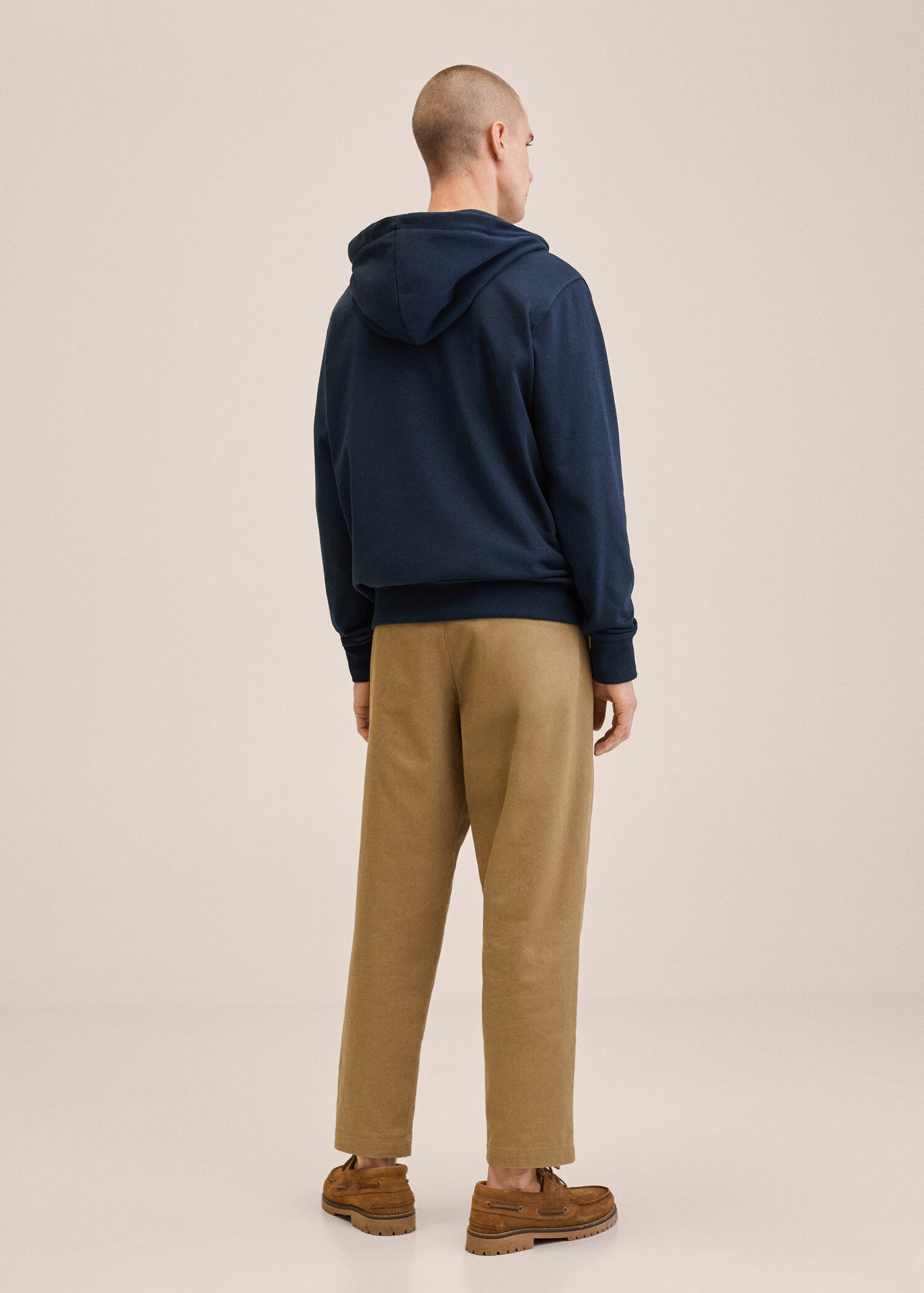 Sudadera bordada cremallera - Reverso del artículo