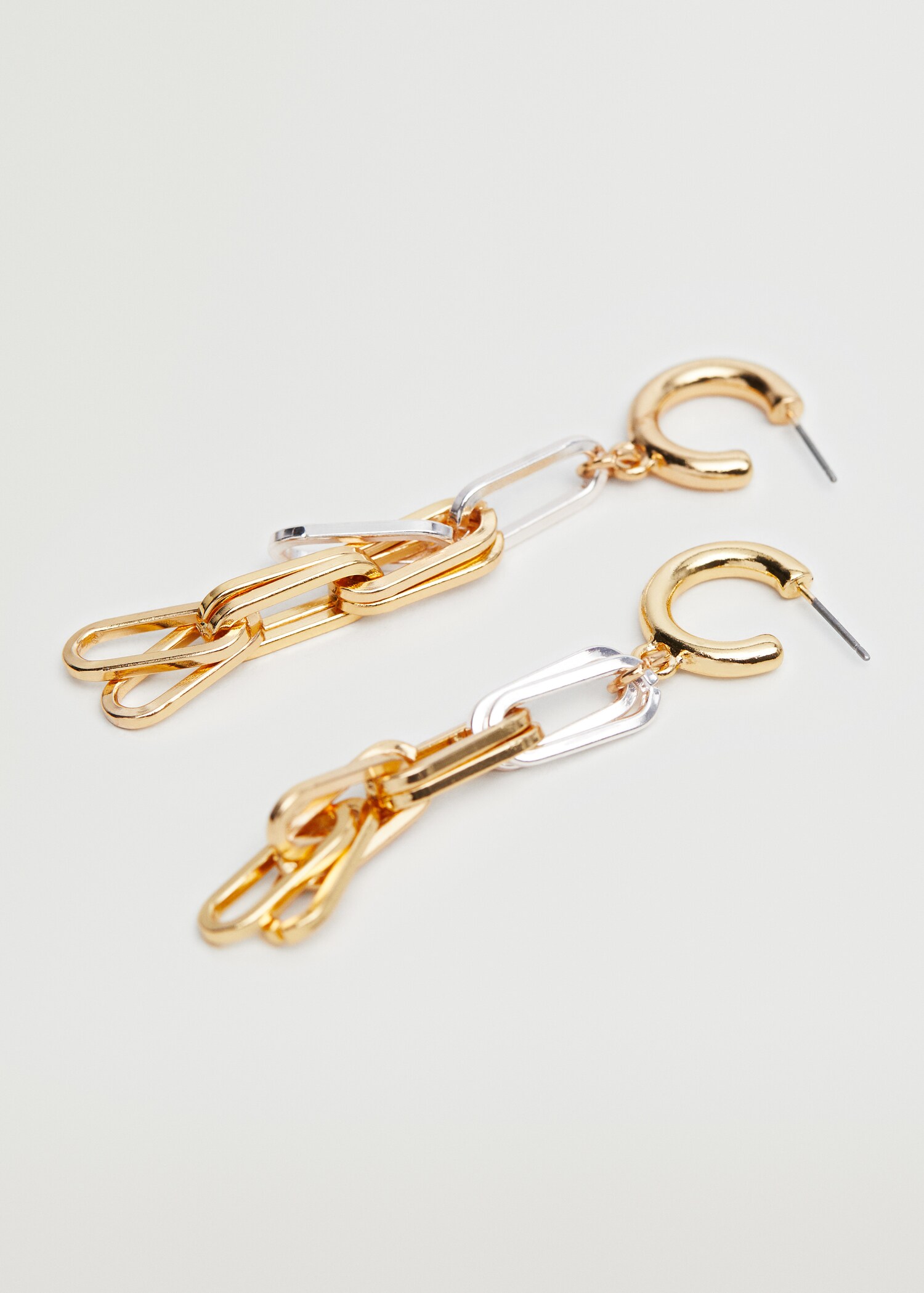 Hoop pendant earrings - Medium plane