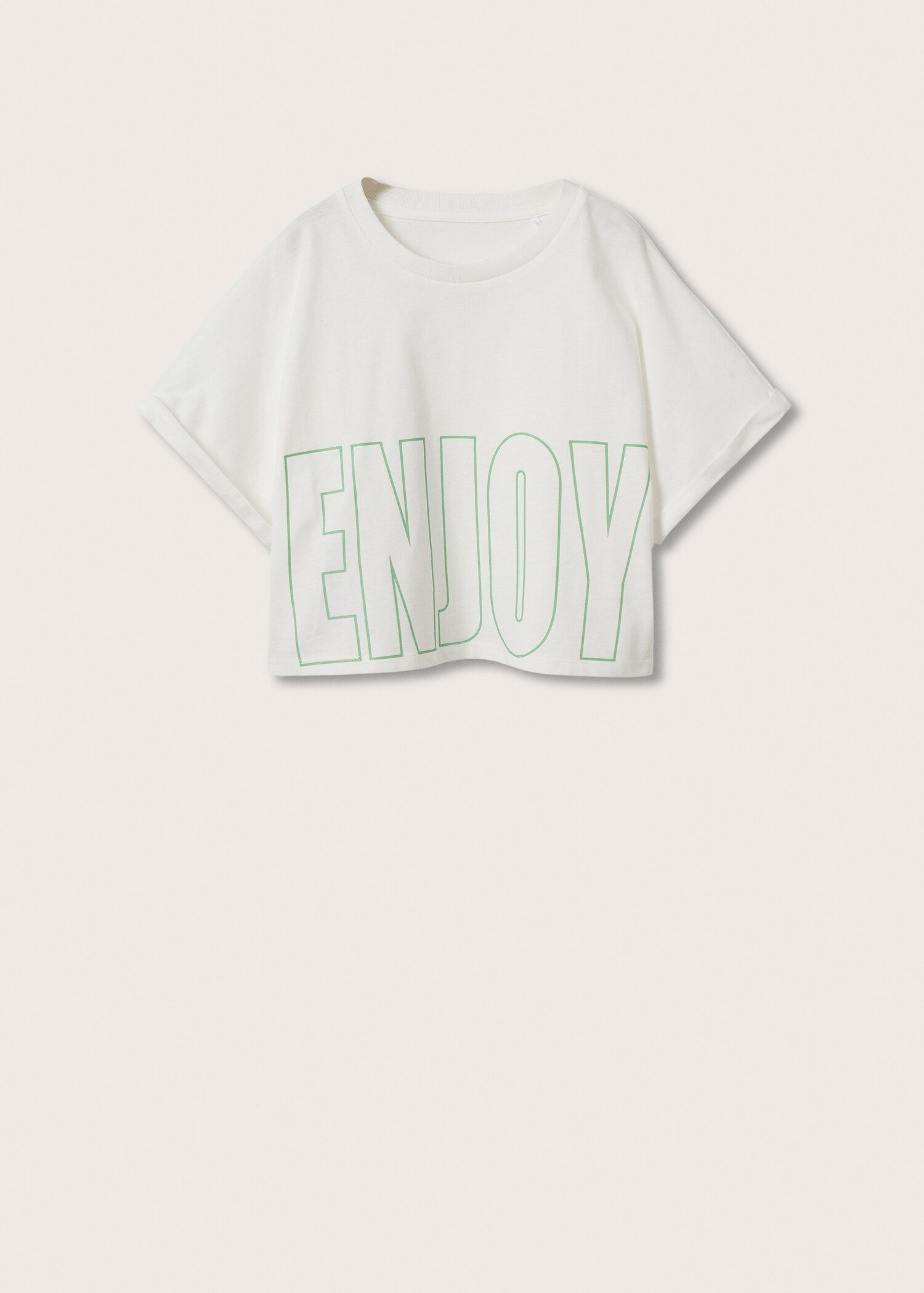 Oversized message t-shirt - Article without model