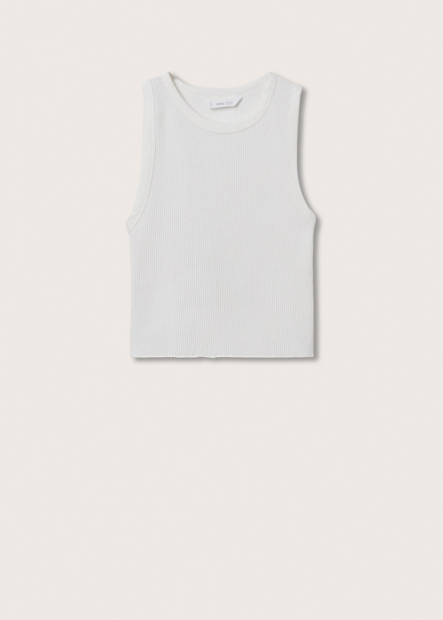 Faded fabric tank top - Article without model