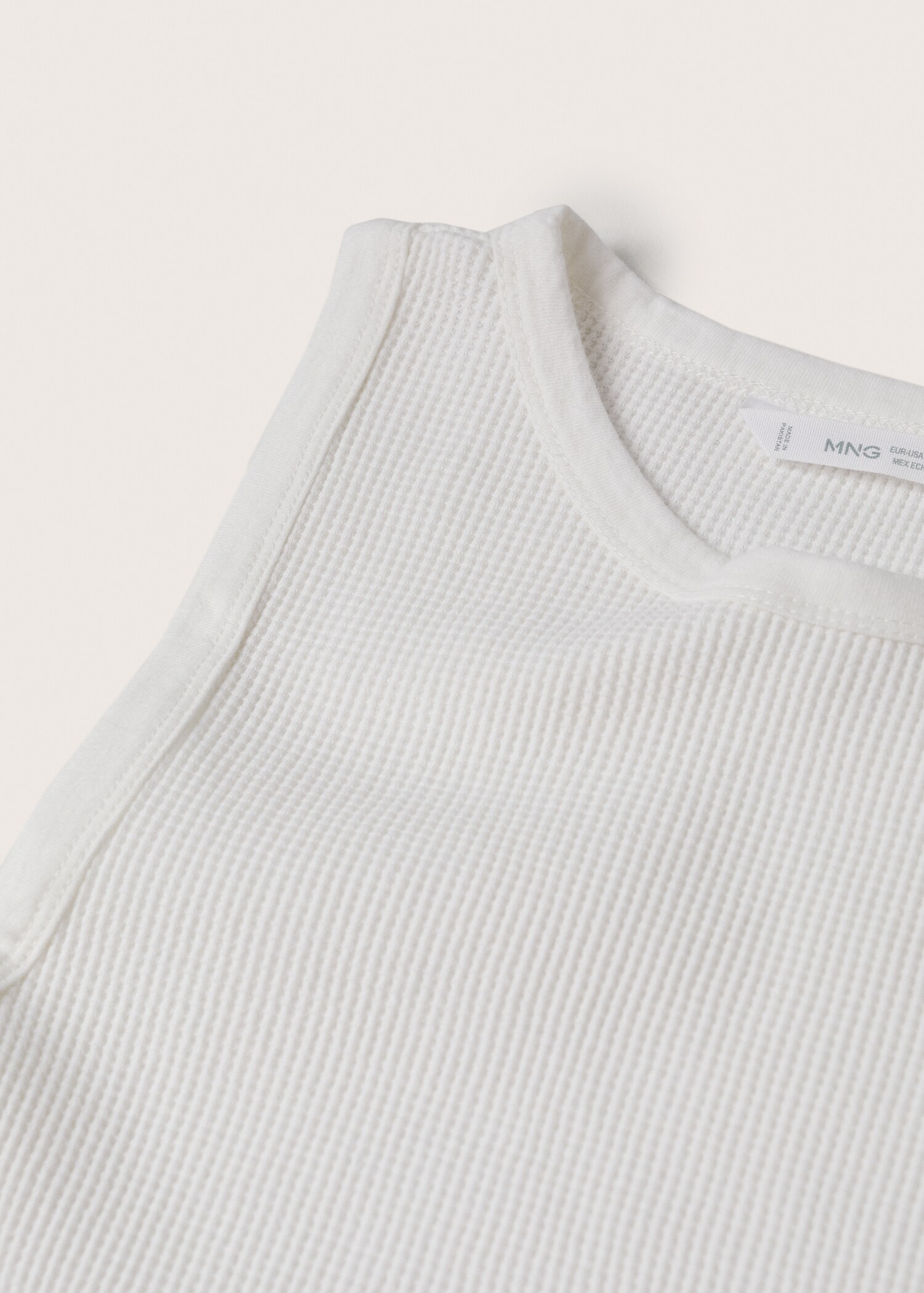 Faded fabric tank top - Details of the article 8