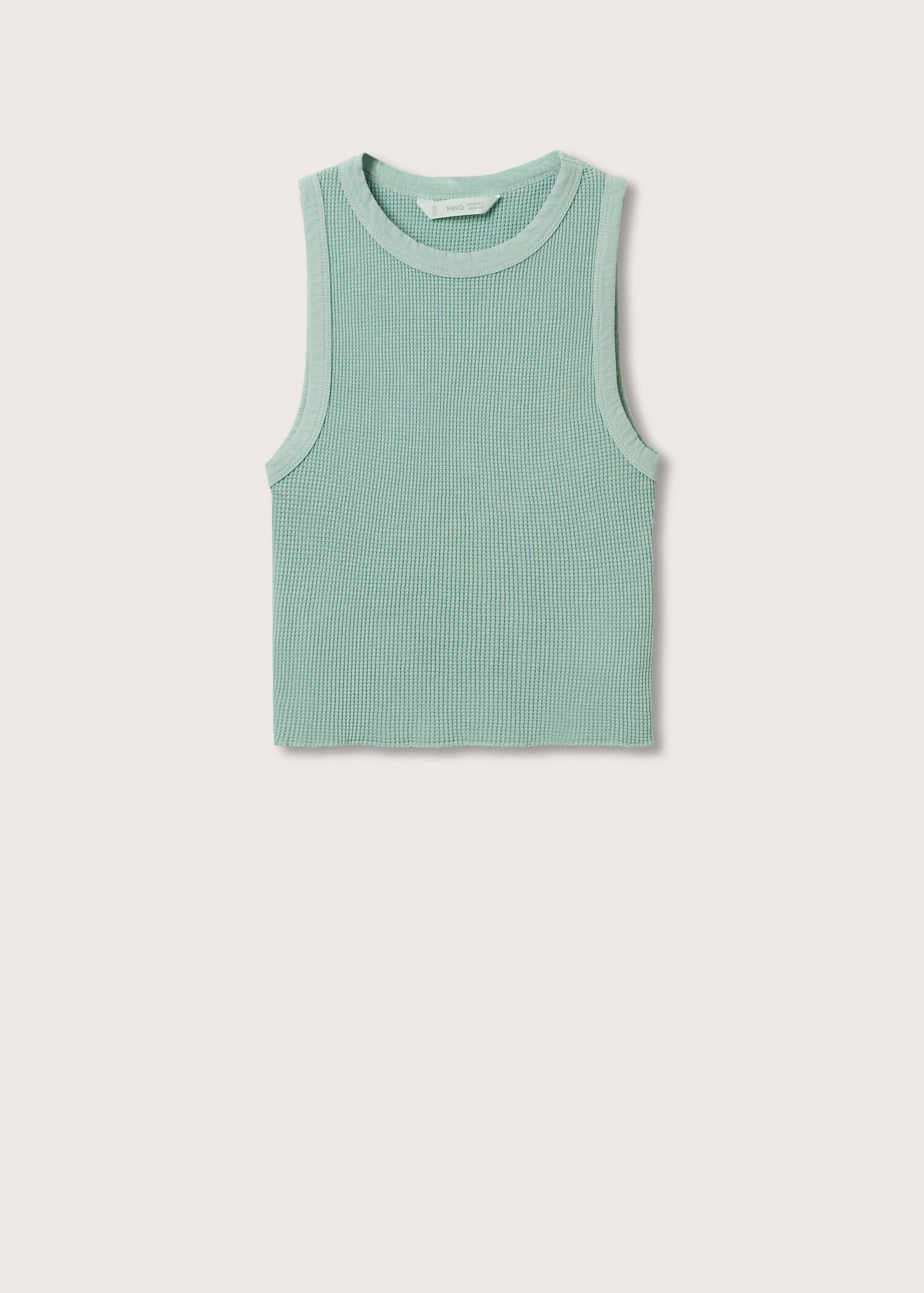 Faded fabric tank top - Article without model