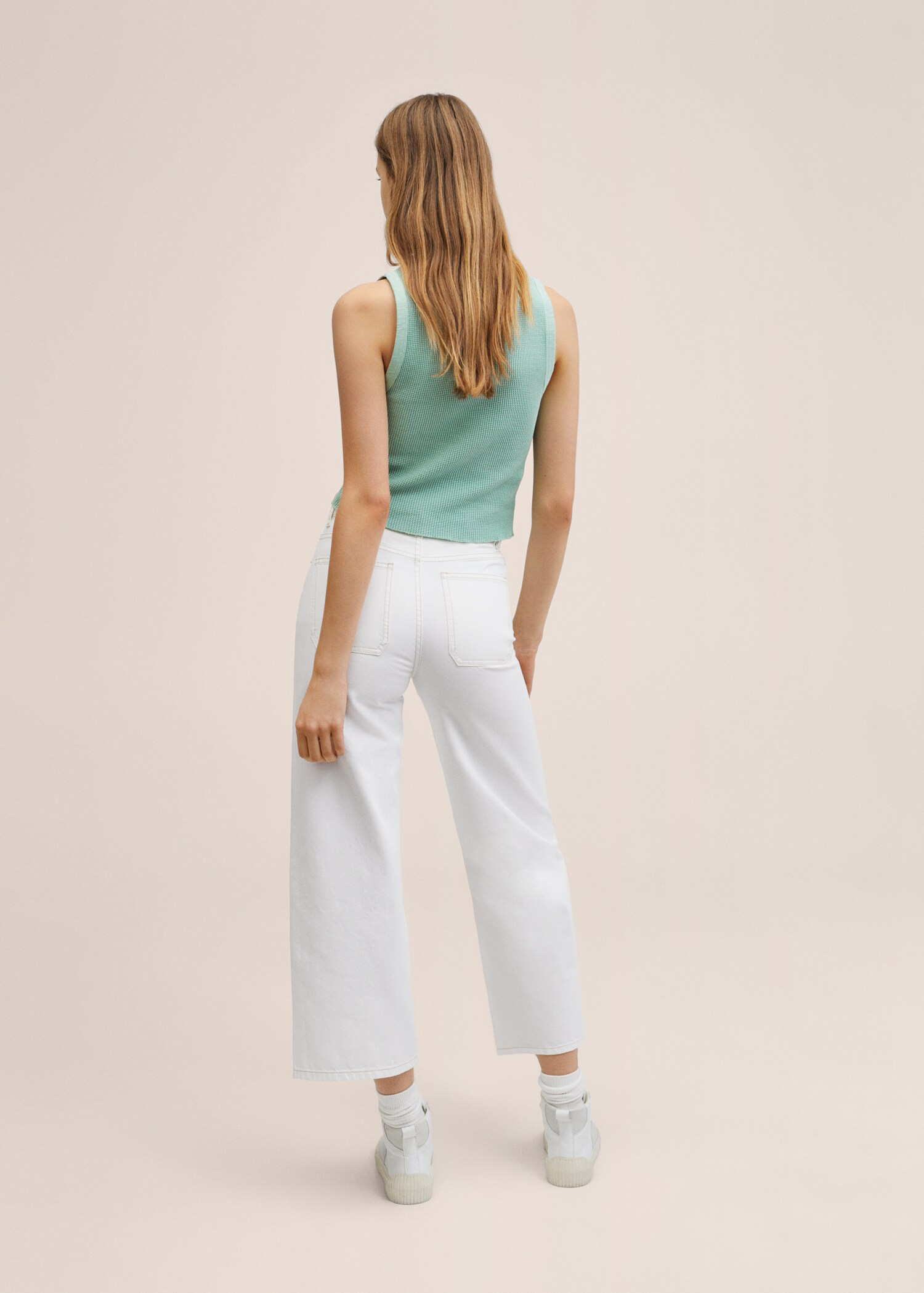 Faded fabric tank top - Reverse of the article