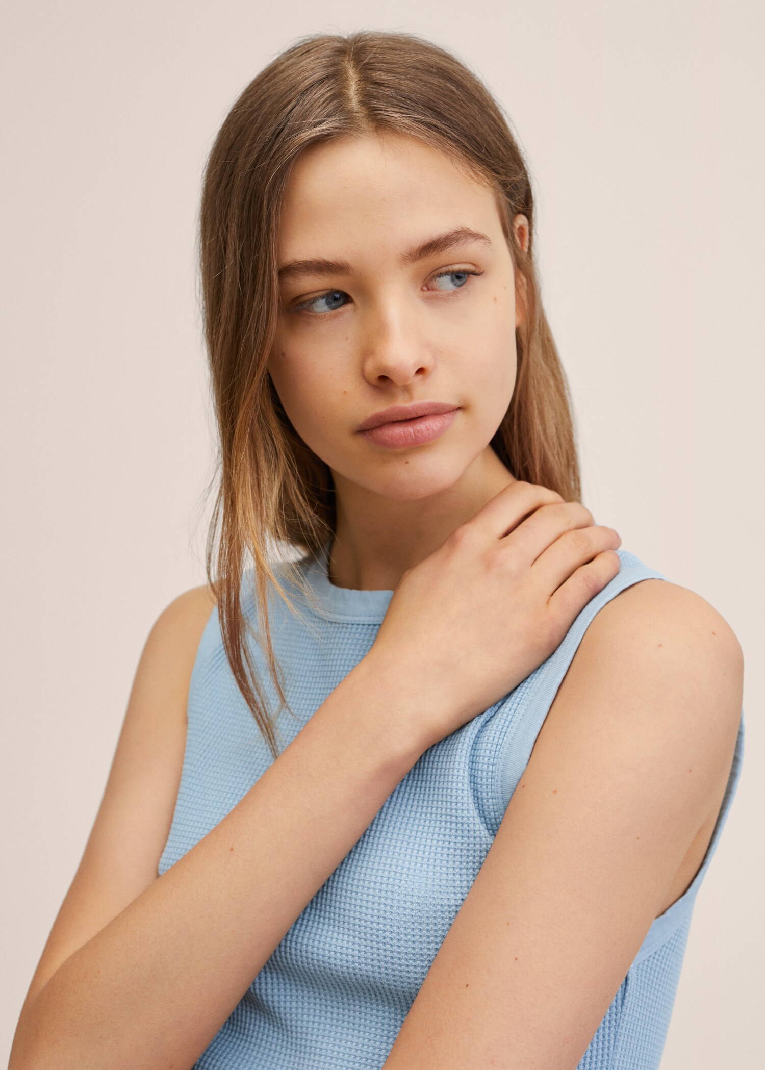 Faded fabric tank top - Details of the article 2
