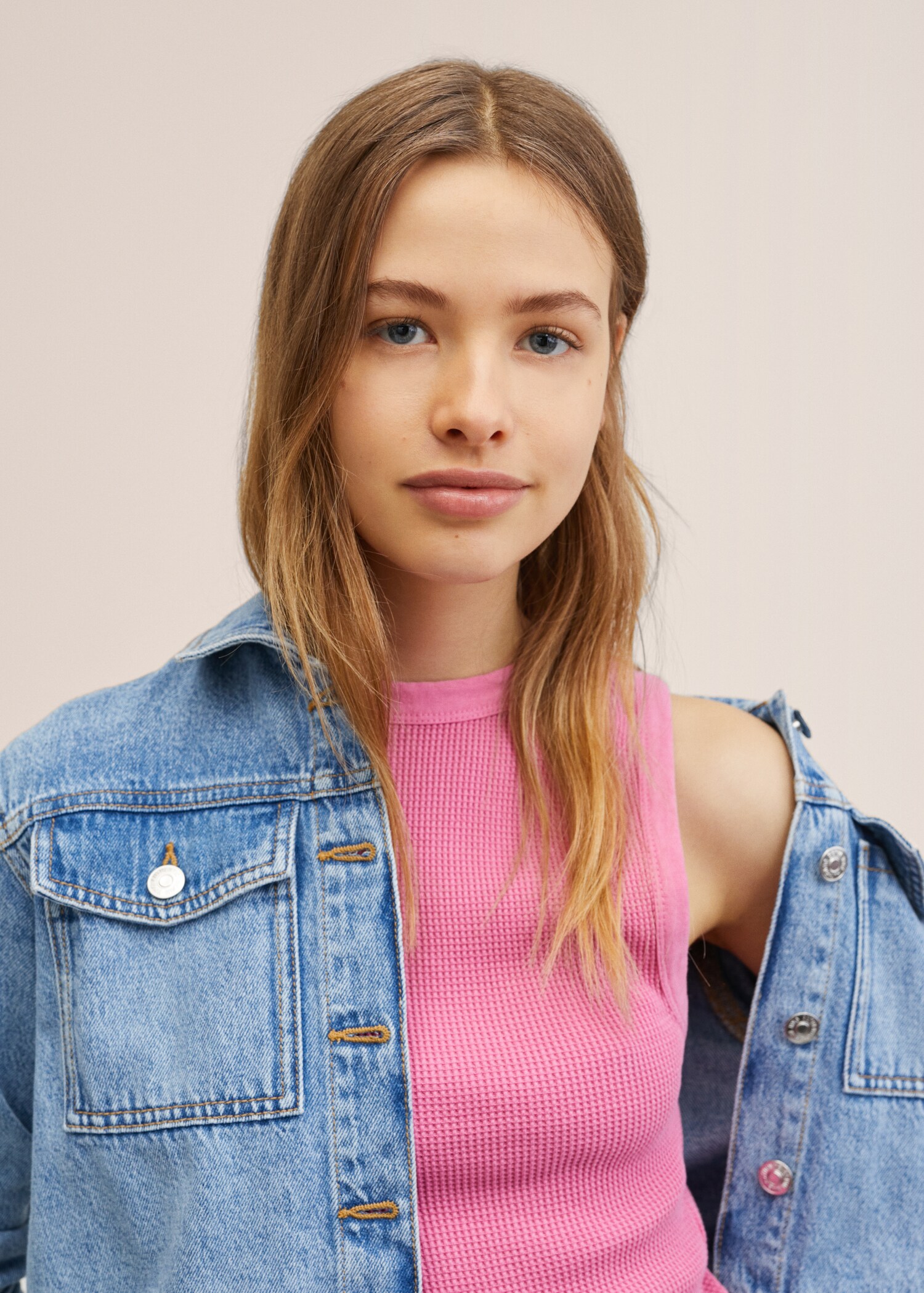 Faded fabric tank top - Details of the article 1