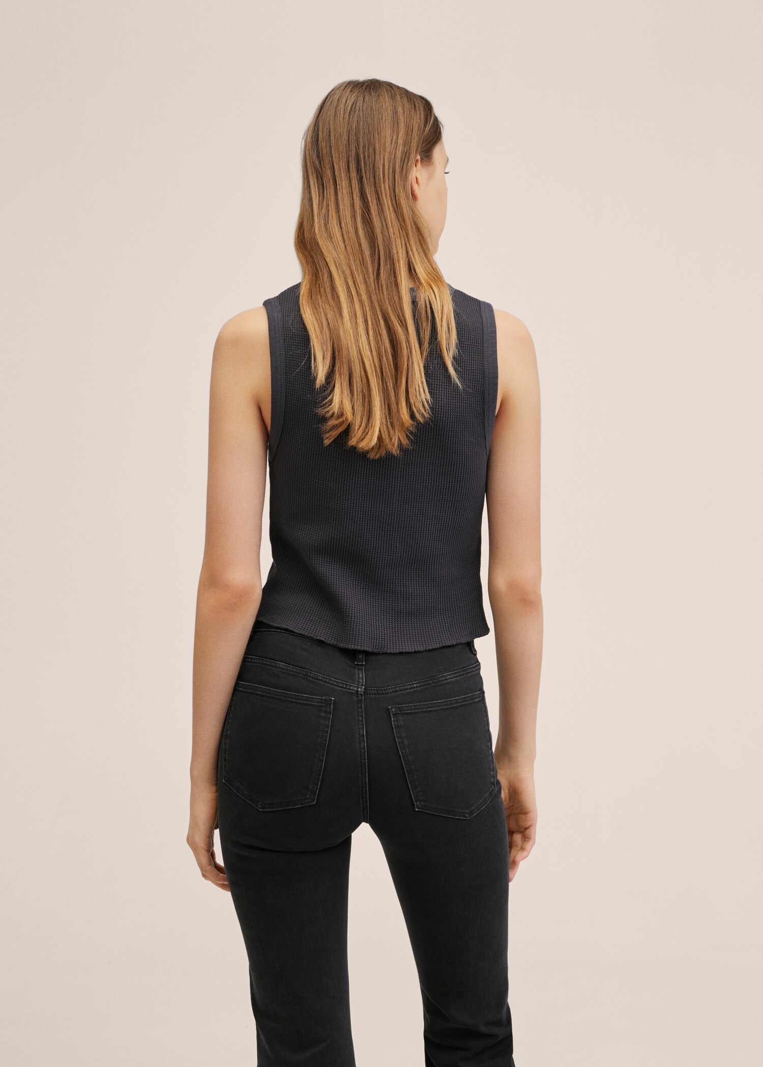 Faded fabric tank top - Reverse of the article