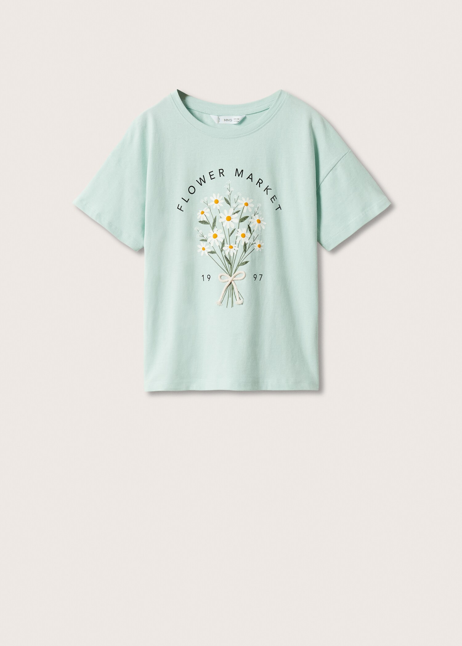 Floral cotton t-shirt - Article without model