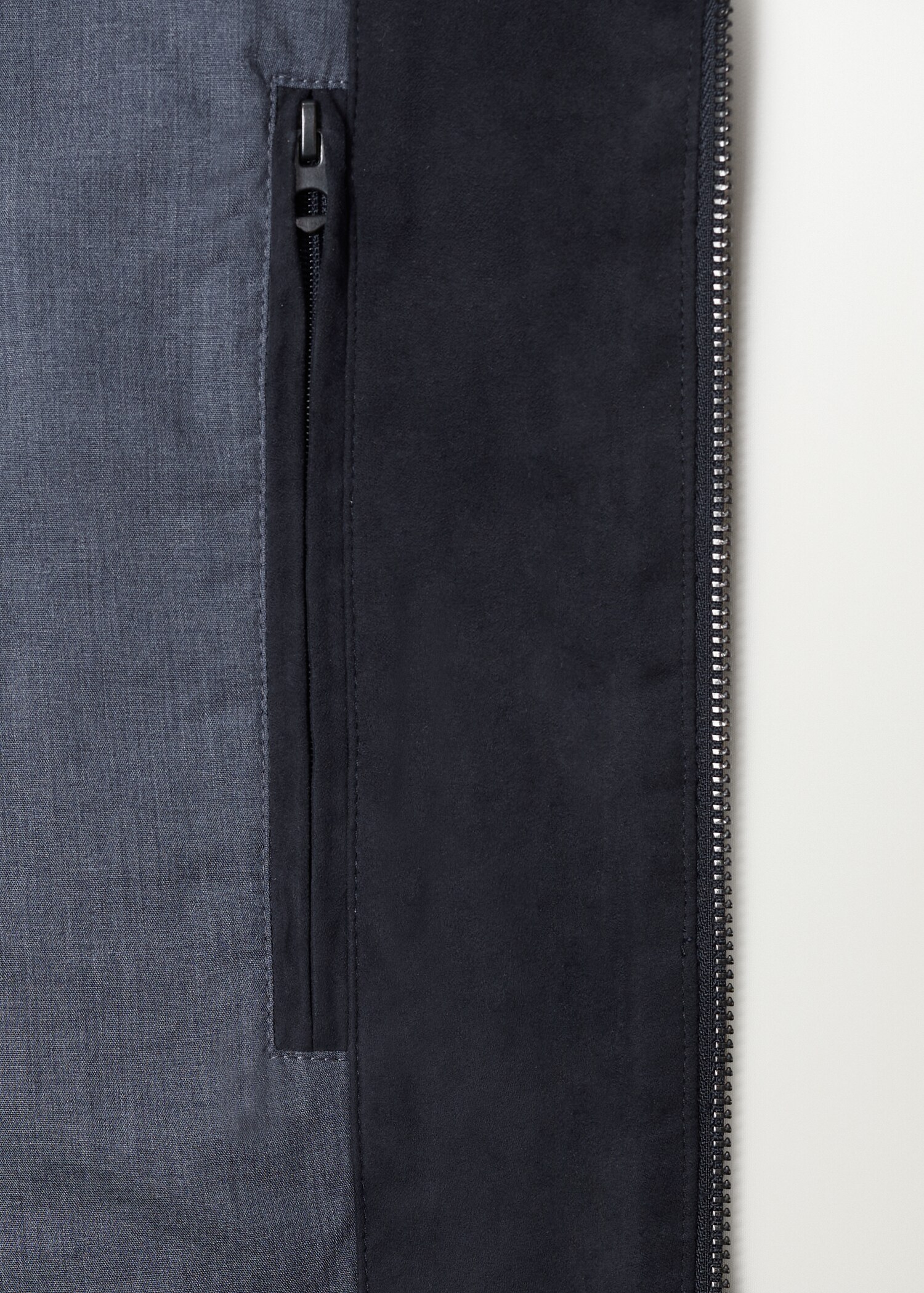 Suede-effect bomber jacket - Details of the article 8