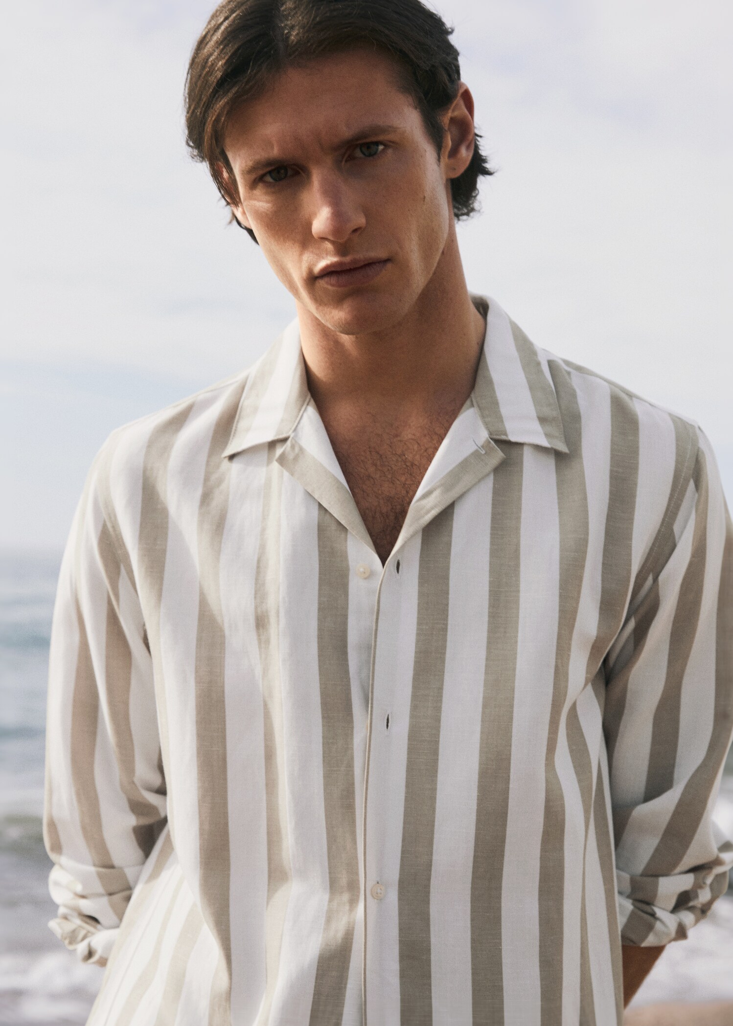 Striped bowling fluid shirt - Details of the article 5