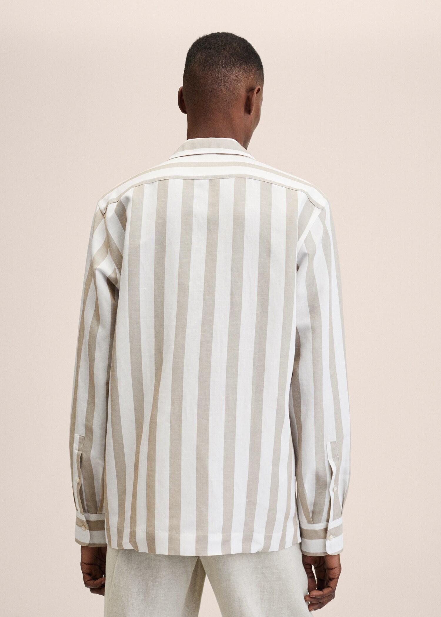 Striped bowling fluid shirt - Reverse of the article