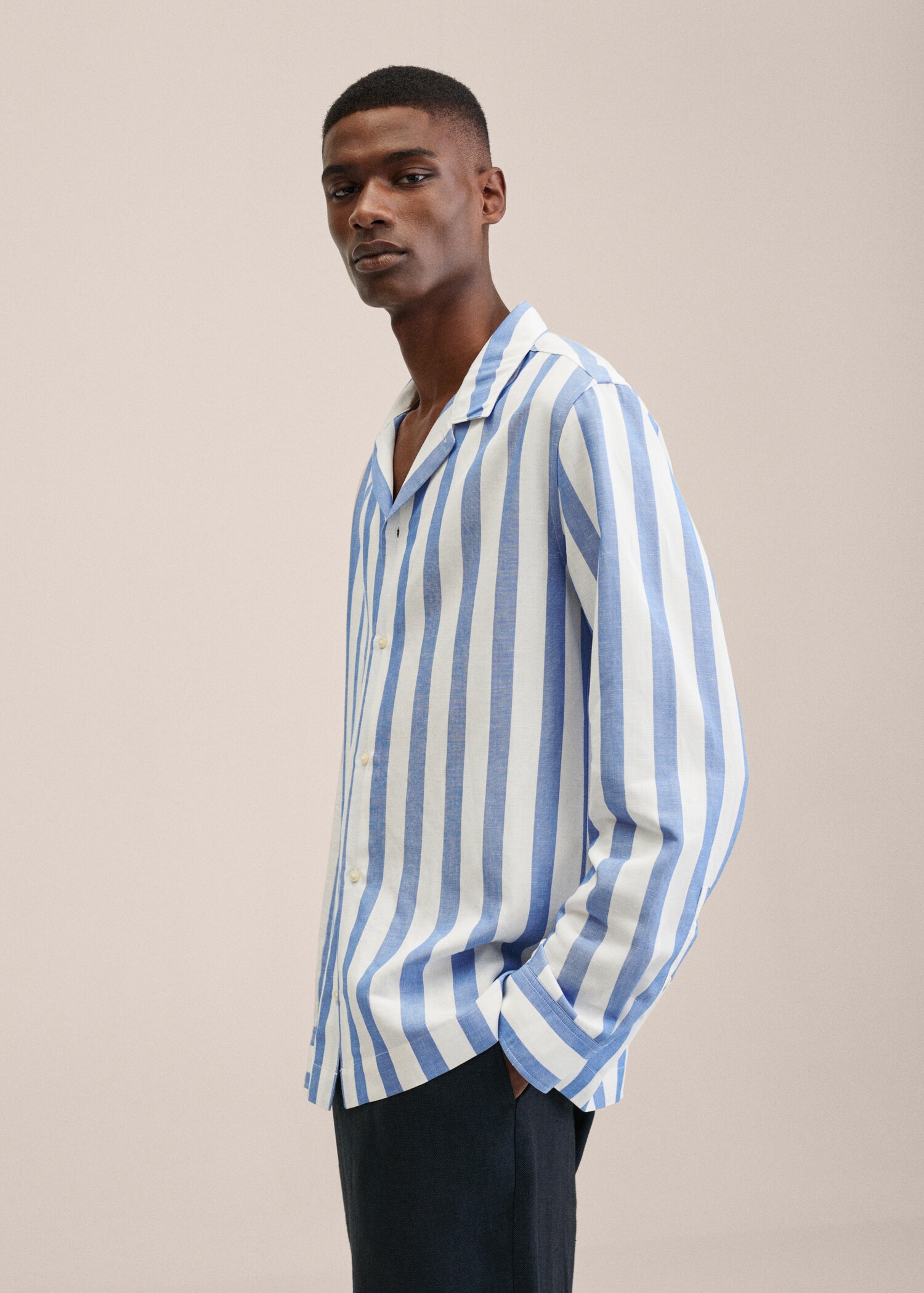Striped bowling fluid shirt - Details of the article 2