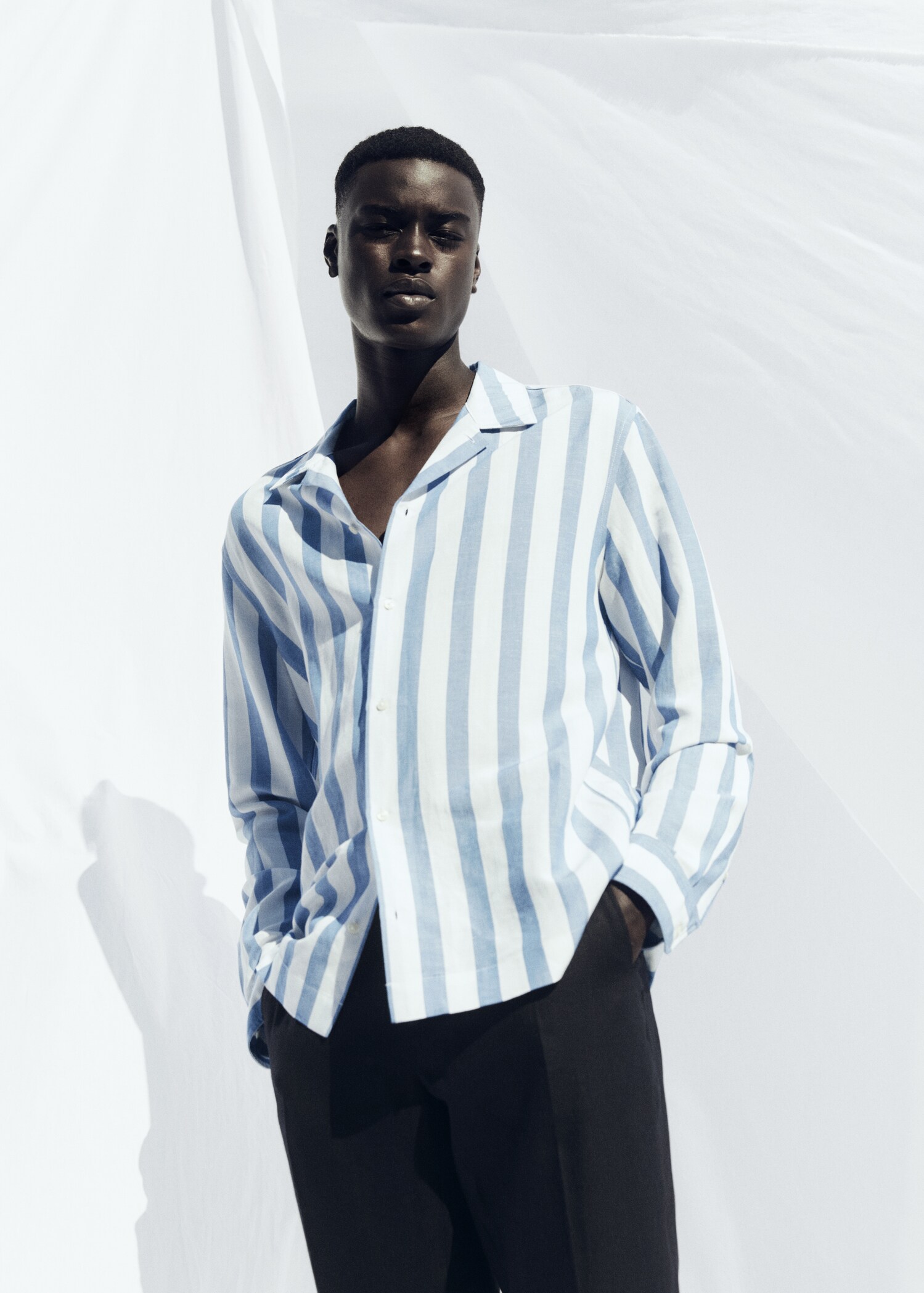 Striped bowling fluid shirt - Details of the article 5