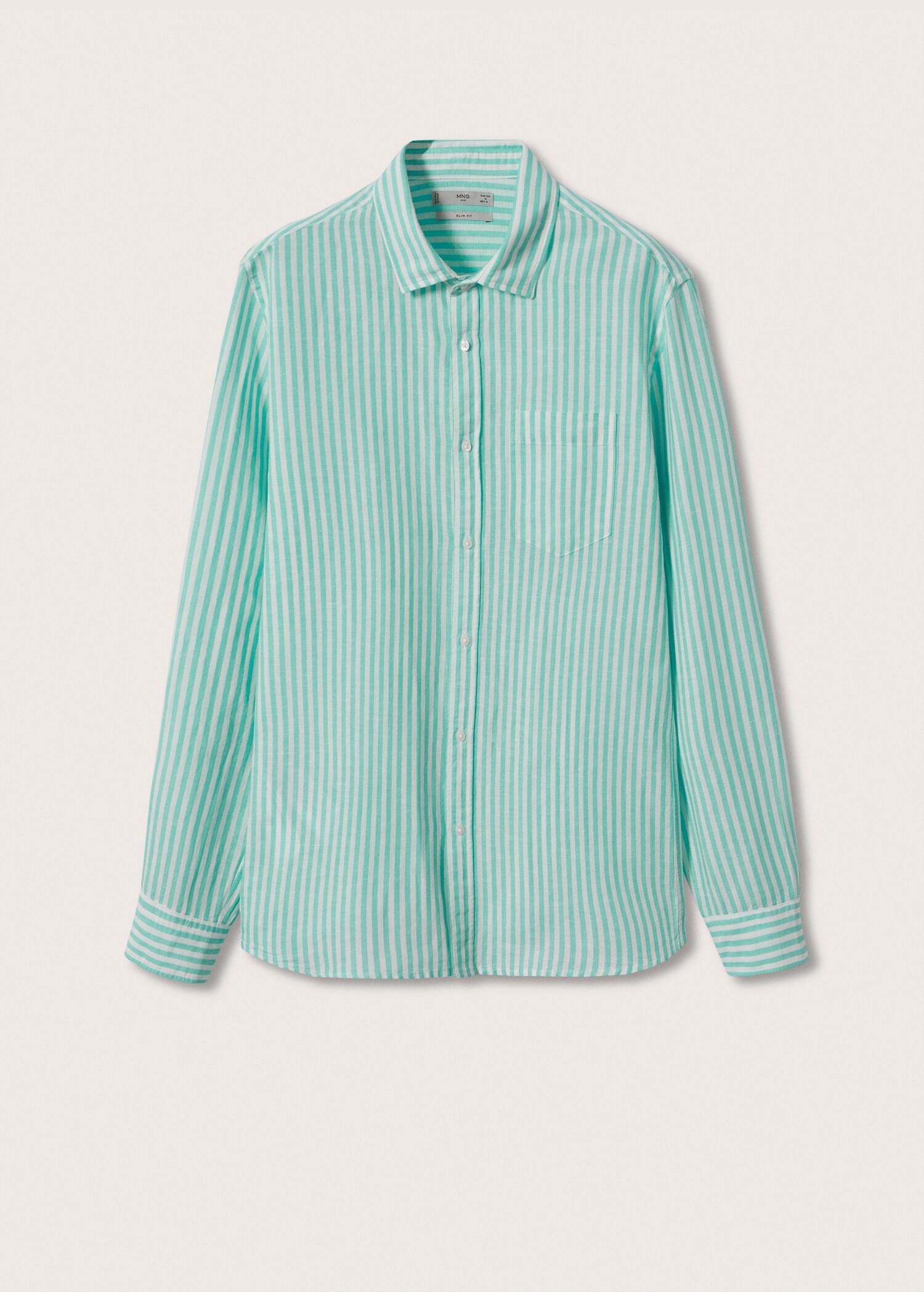 Camisa slim fit lino rayas - Artículo sin modelo