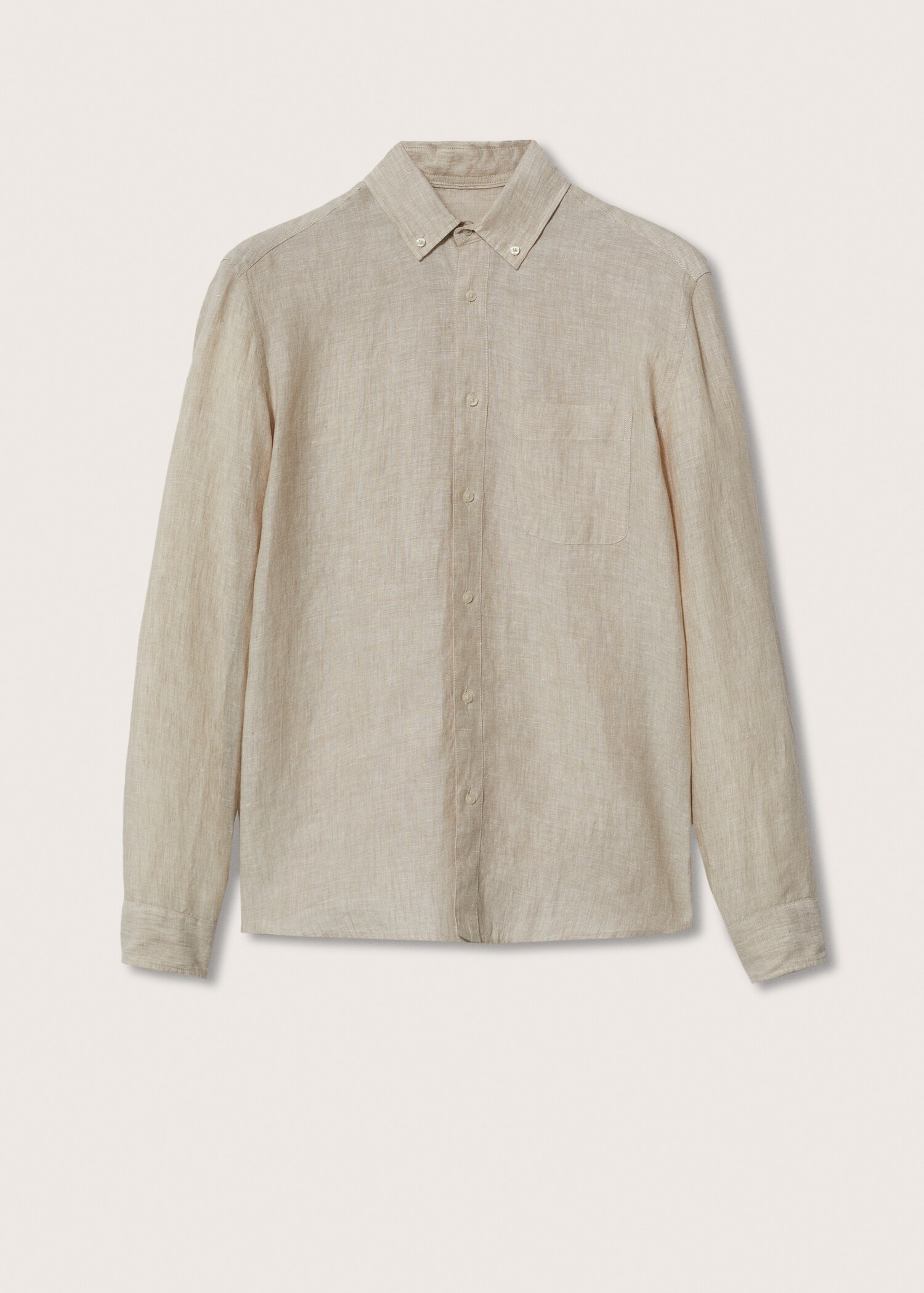100% linen slim-fit shirt - Article without model