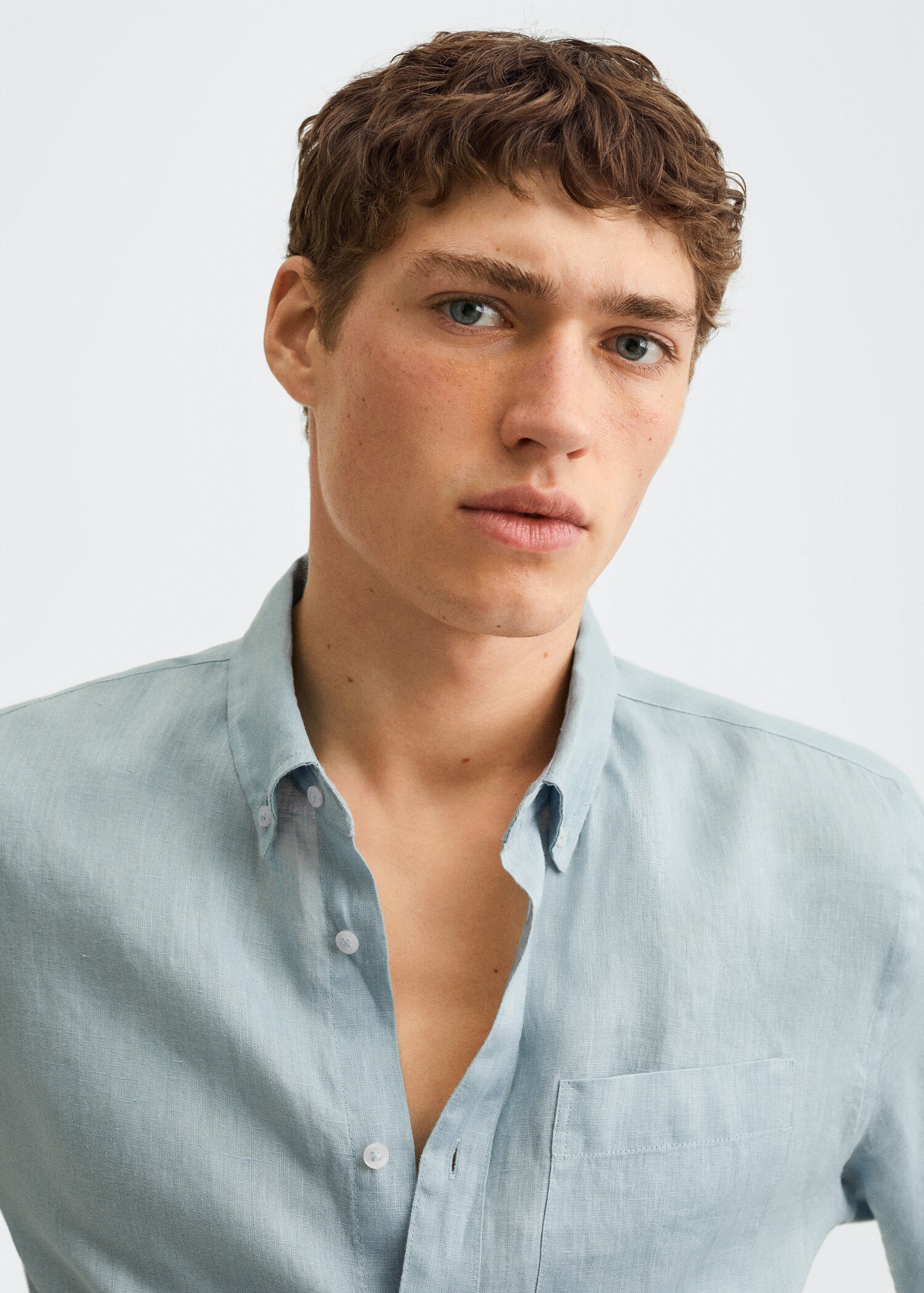 Camisa slim fit 100% lino - Detalle del artículo 1